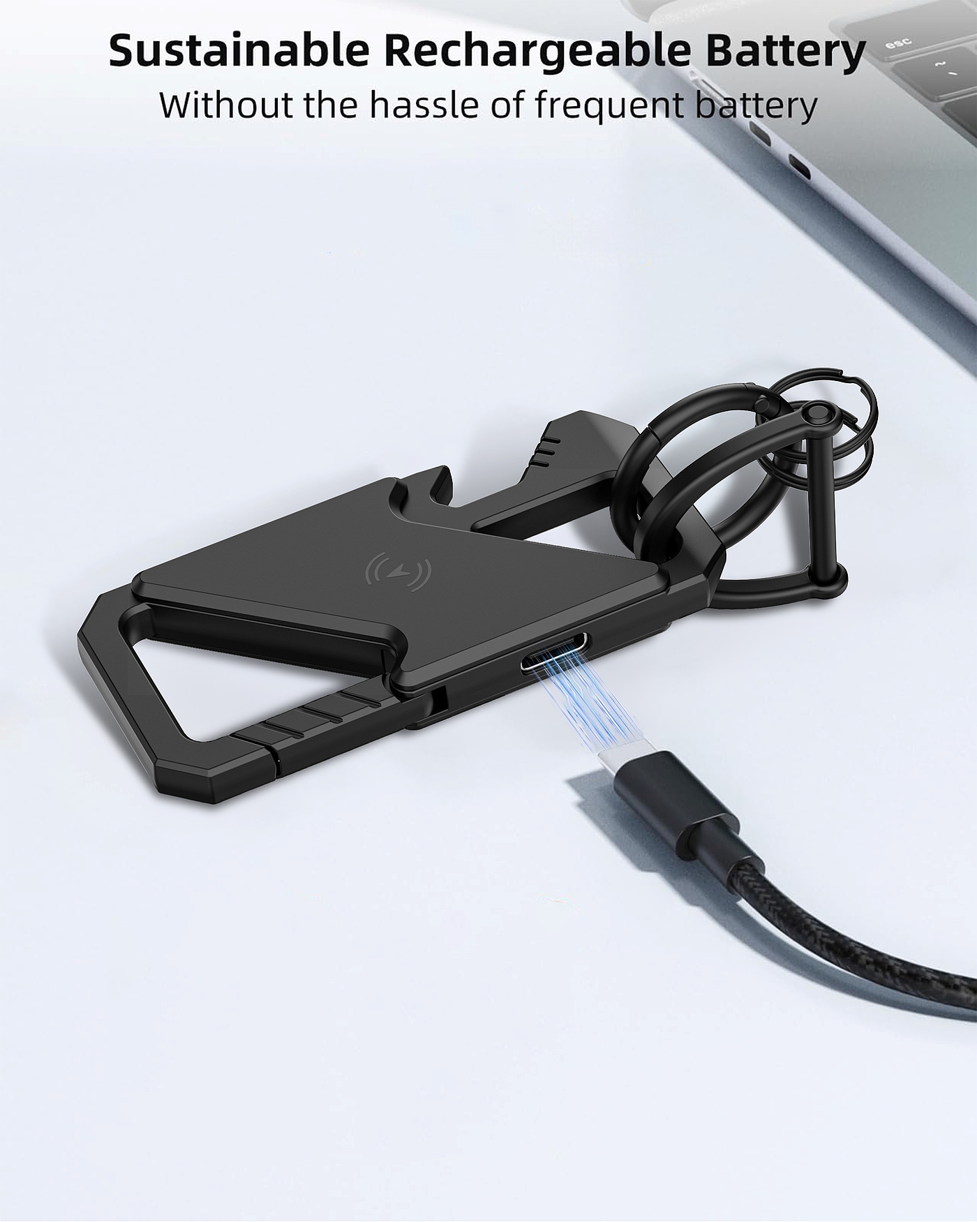 Tracking Locator Keychain with Bottle Opener，