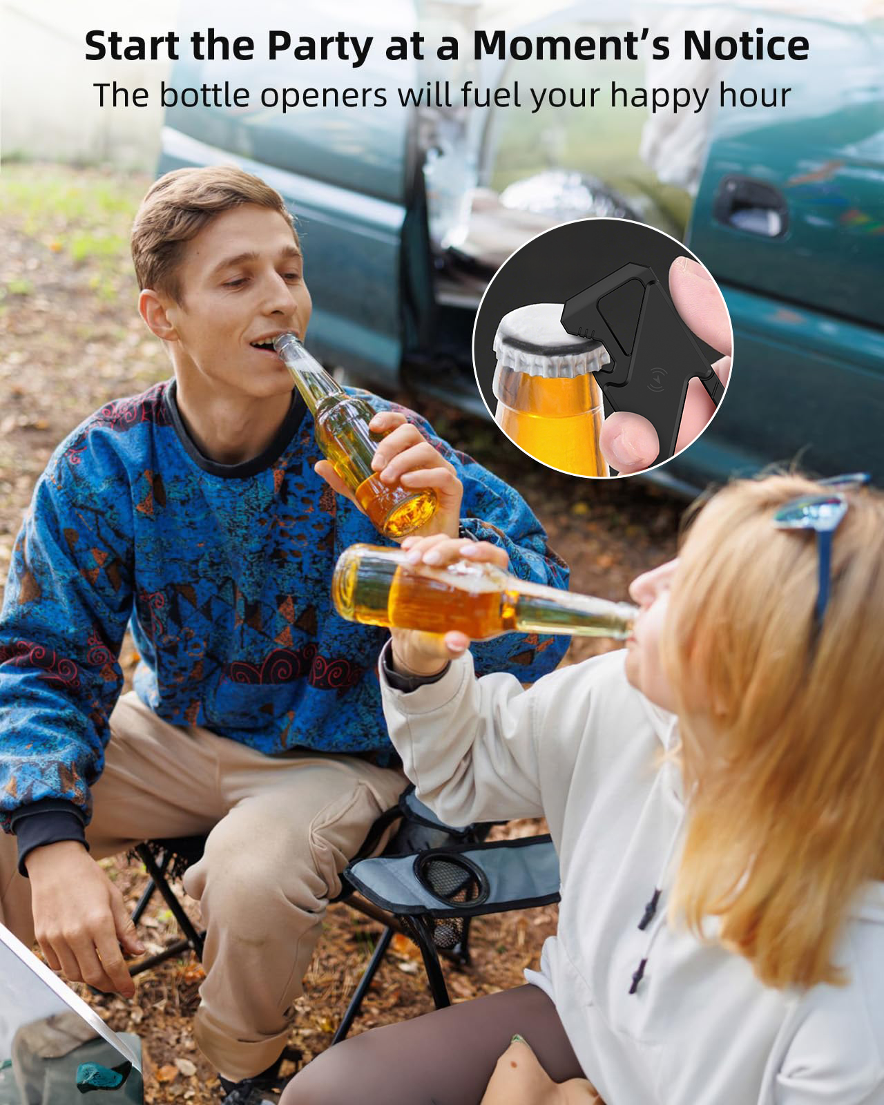 Tracking Locator Keychain with Bottle Opener，