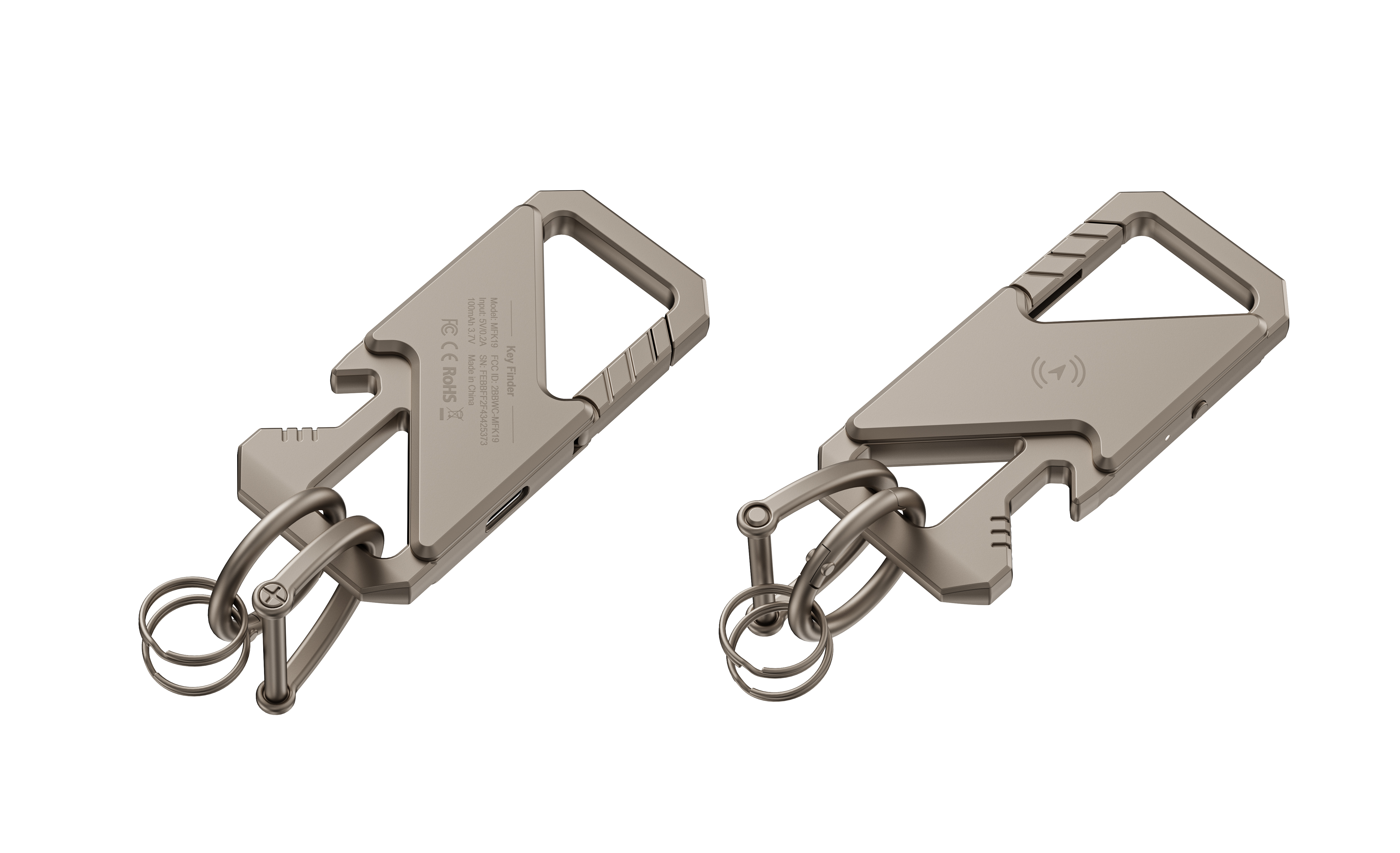 Tracking Locator Keychain with Bottle Opener，