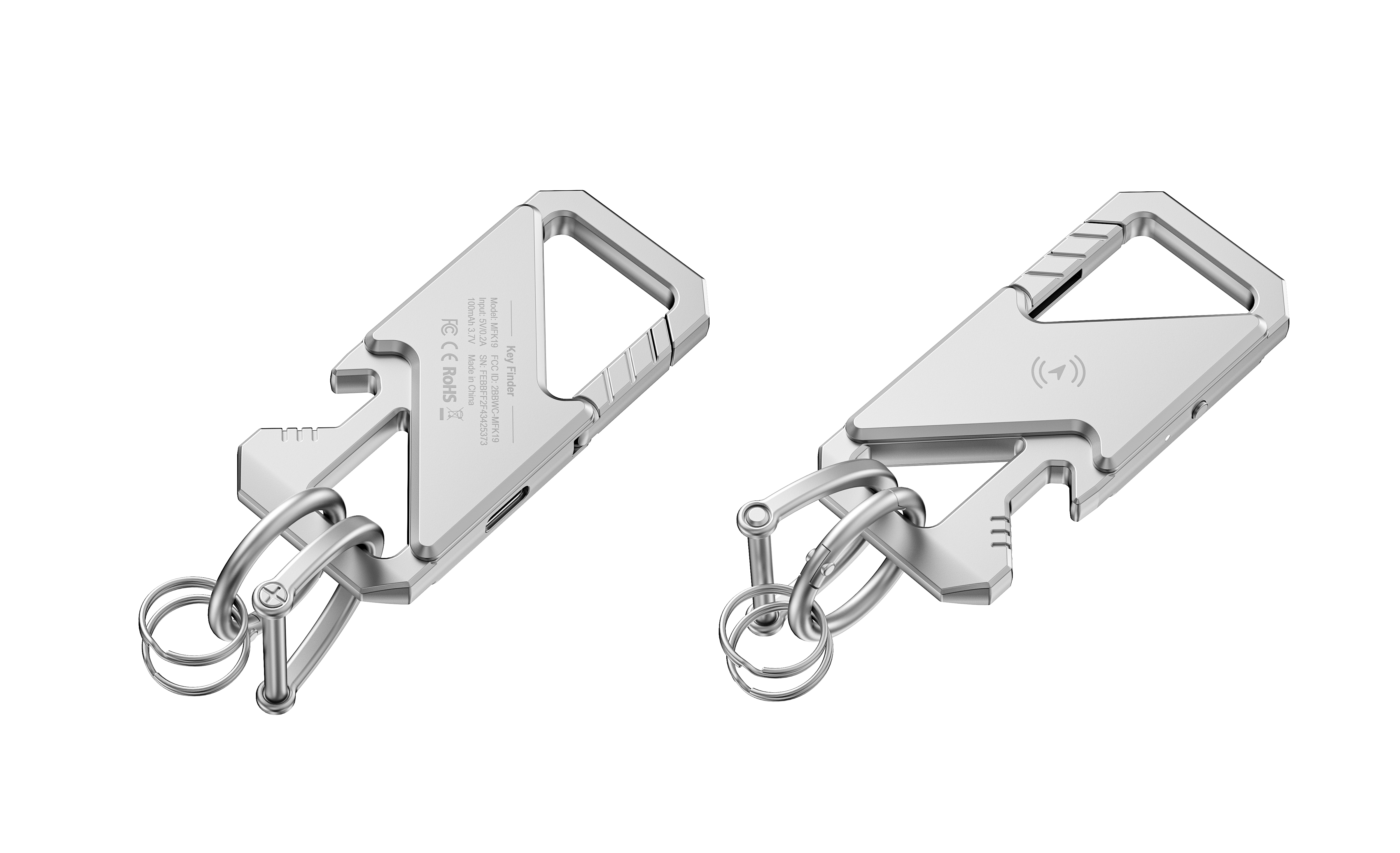 Tracking Locator Keychain with Bottle Opener，