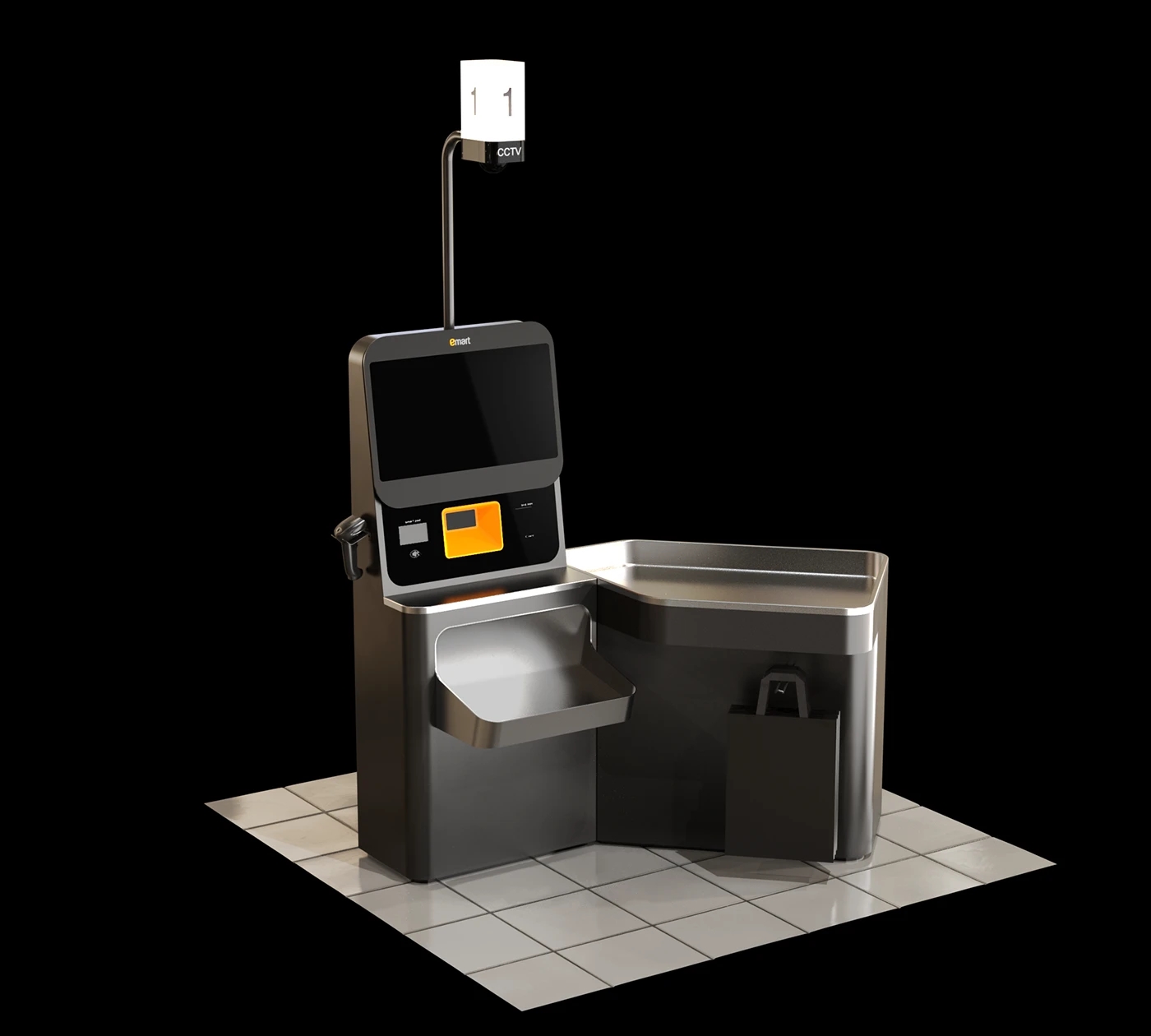 Digital，Electronic equipment，E-mart，self-checkout system，