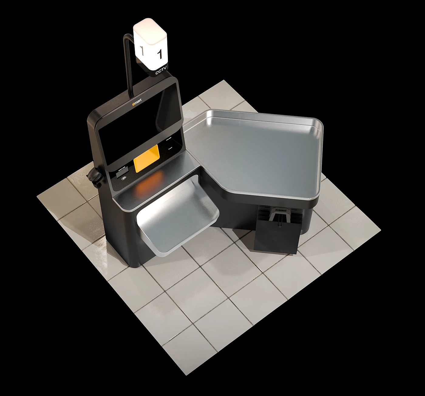 Digital，Electronic equipment，E-mart，self-checkout system，