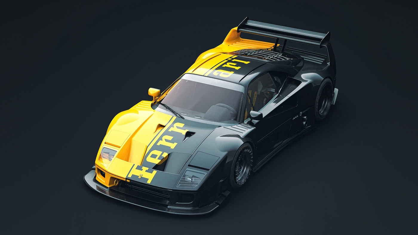 automobile，vehicle，Ferrari，Ferrari F40，