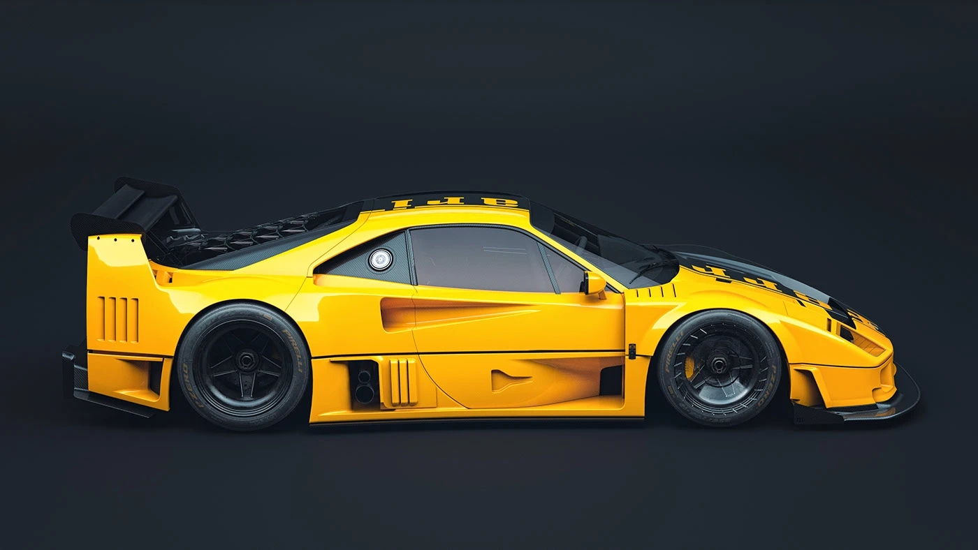 automobile，vehicle，Ferrari，Ferrari F40，