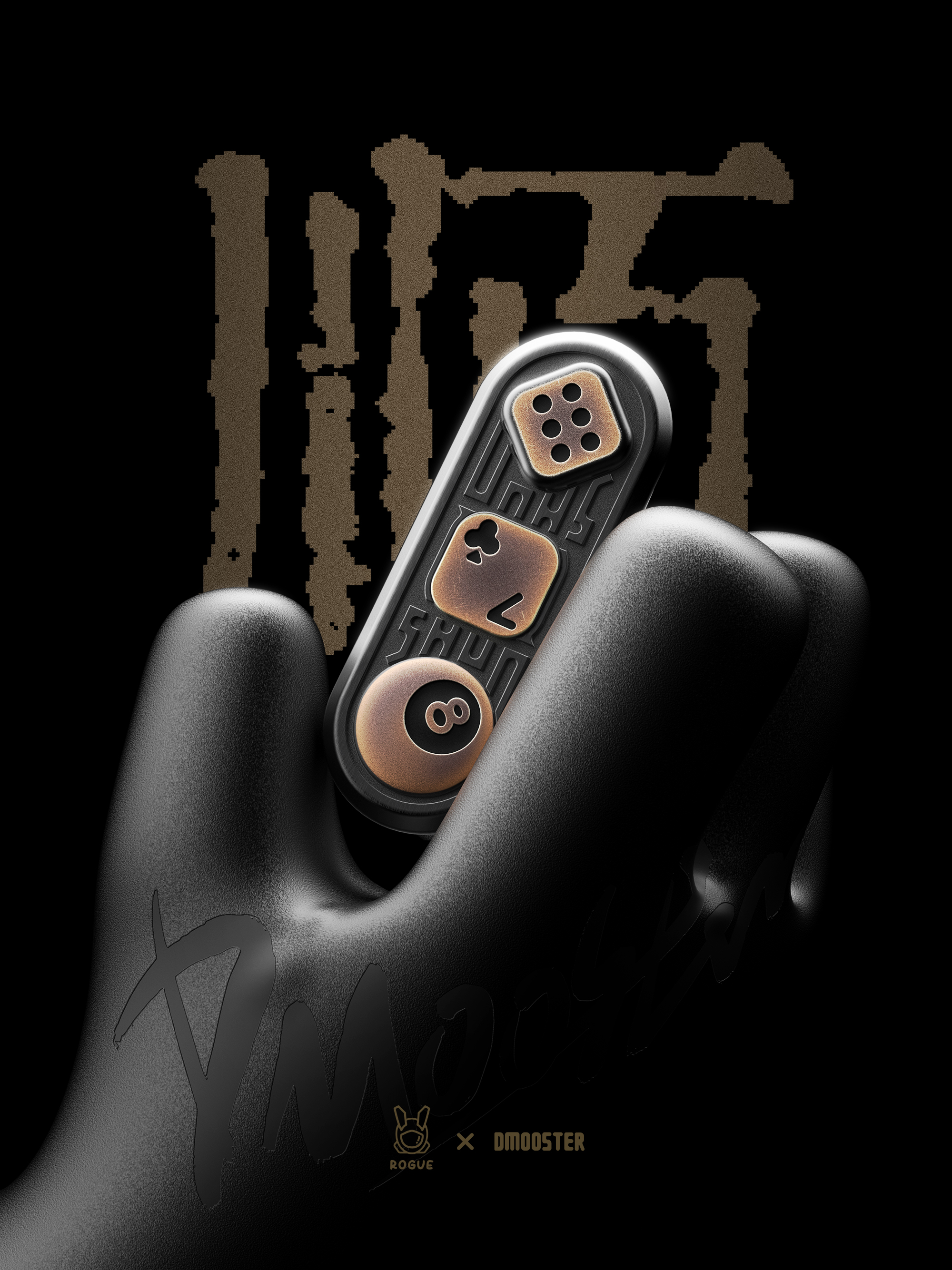 Big Monster，dmooster，Fingertip Toy，Tide play，ROGUE，EDC，decompression，Decompression toy，