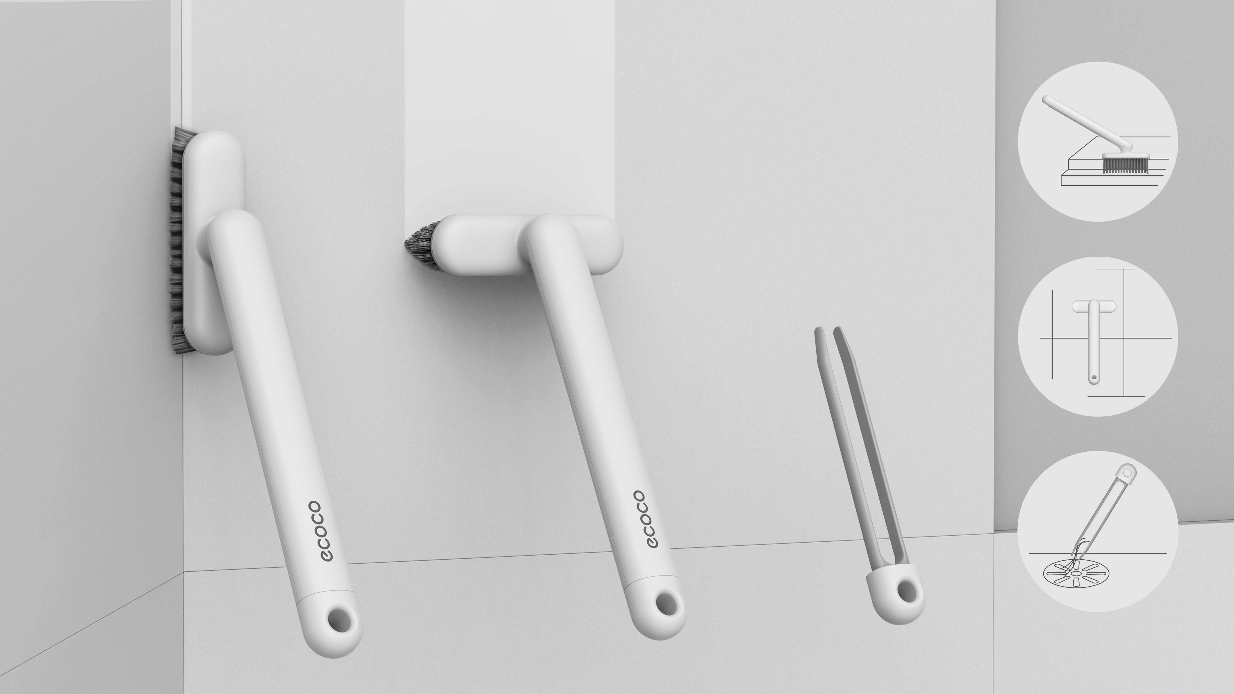 Pot brush，Cup brush，Gap brush，brush，Set system，