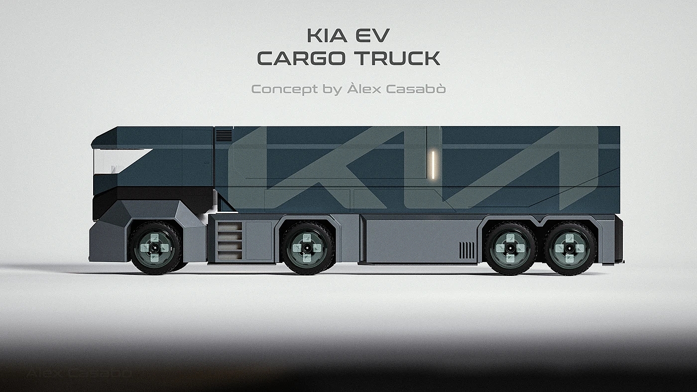 Super，Freight truck，conceptual design，vehicle，