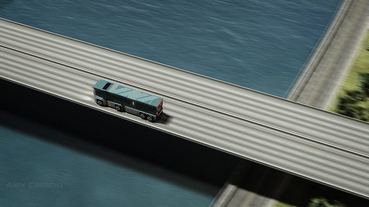 Super，Freight truck，conceptual design，vehicle，