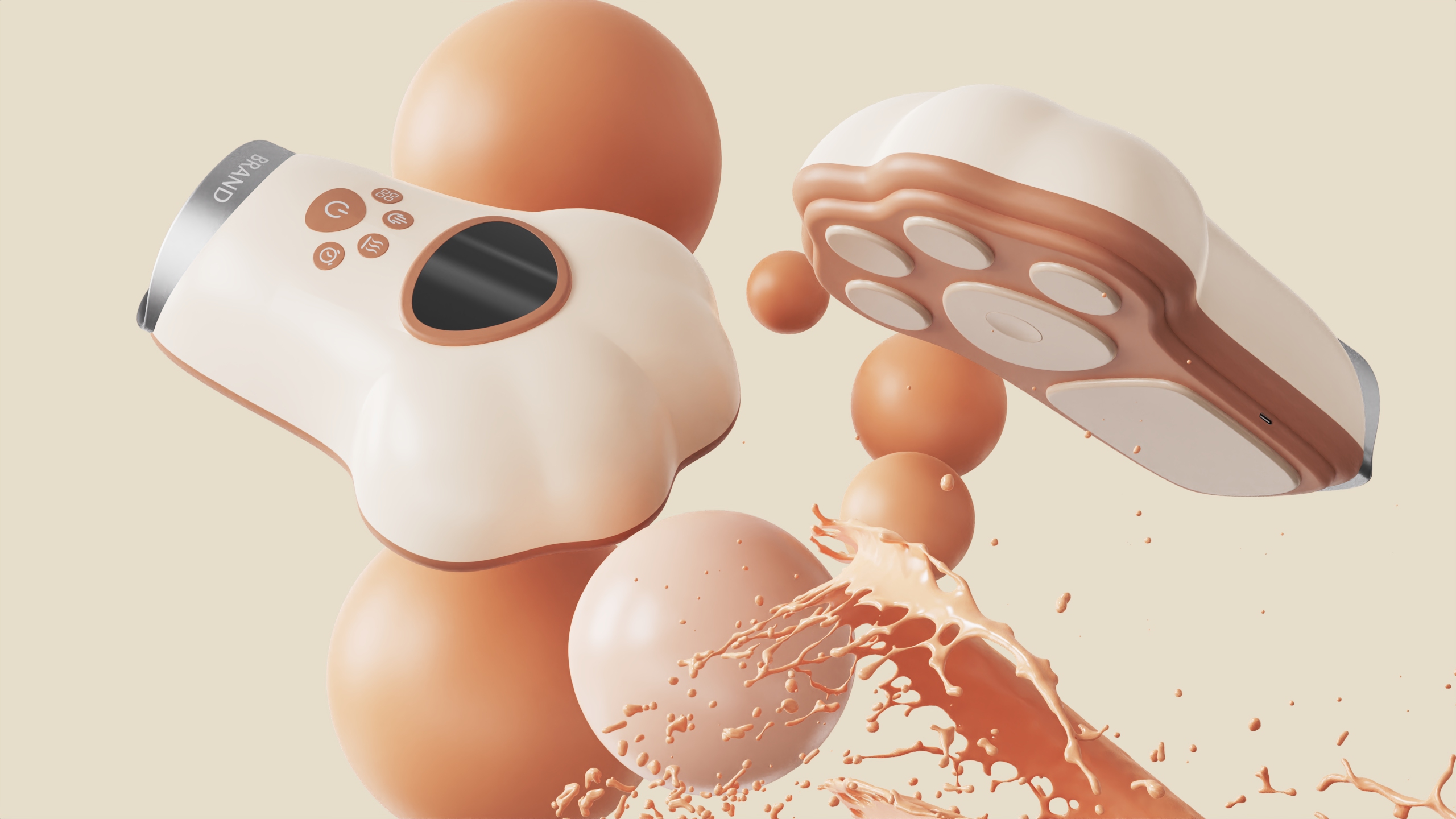 Hand Massager/Industrial Design/Product Design/Design，