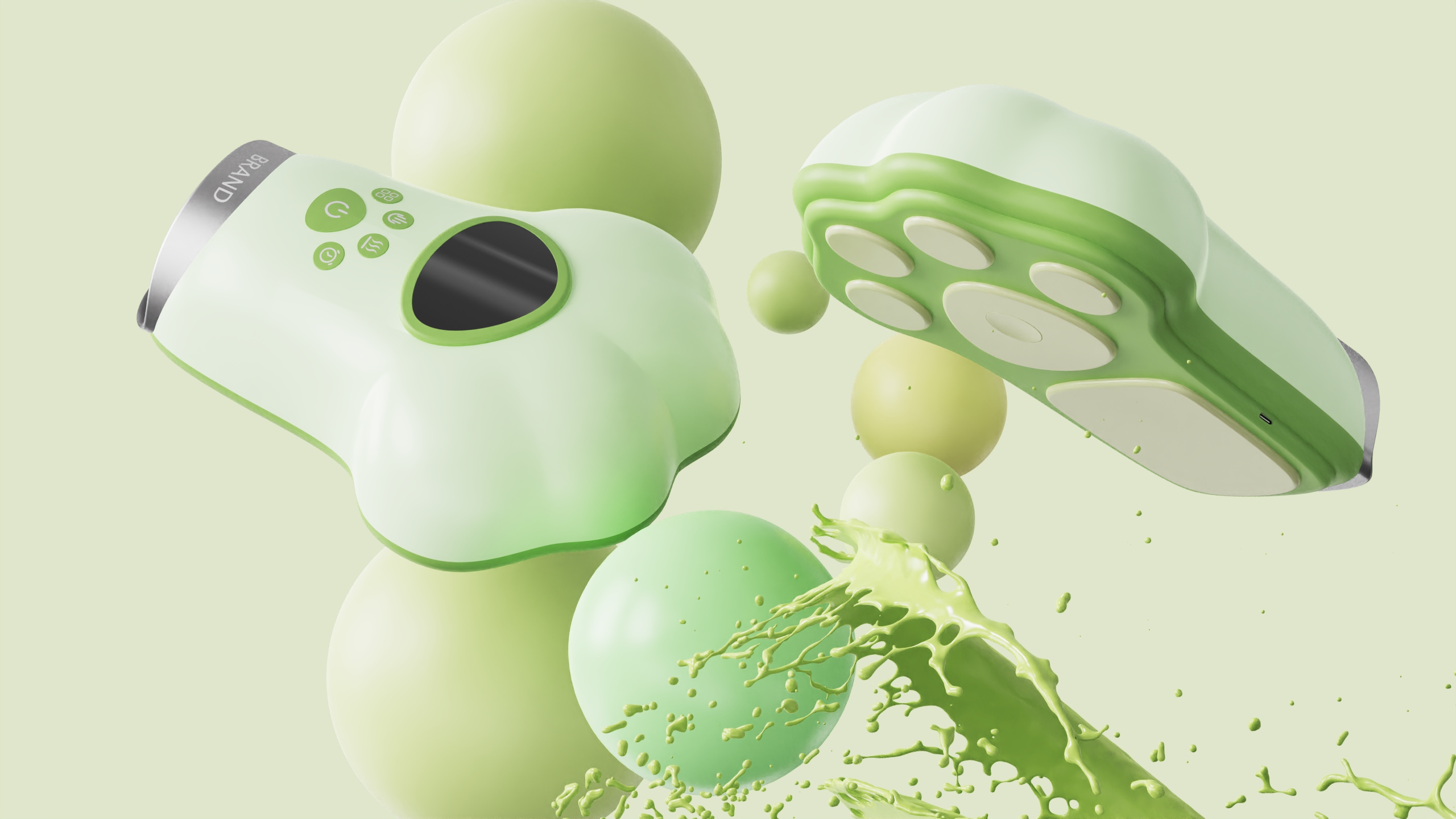 Hand Massager/Industrial Design/Product Design/Design，