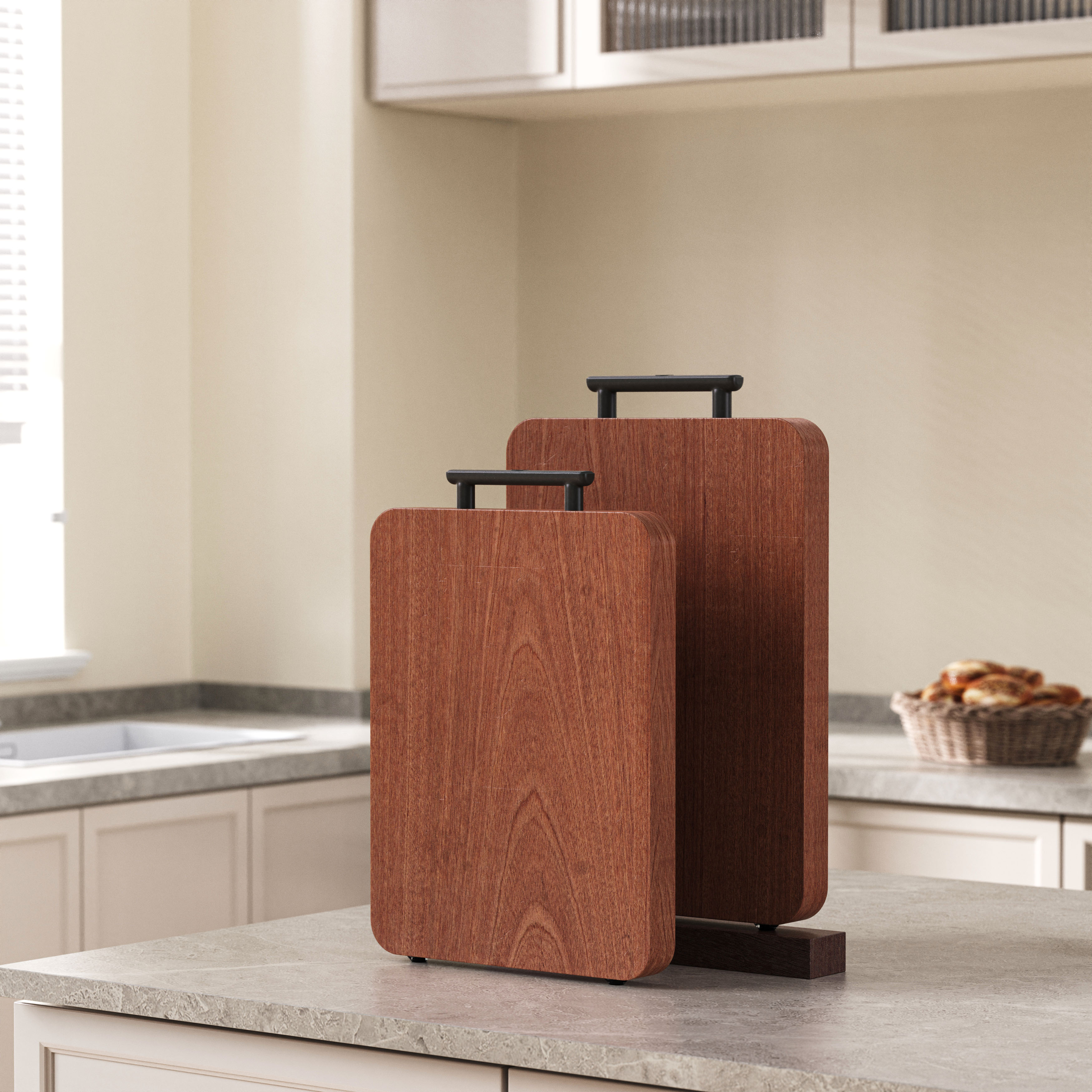solid wood cutting board，E-commerce rendering，Original design，Kitchen Products，