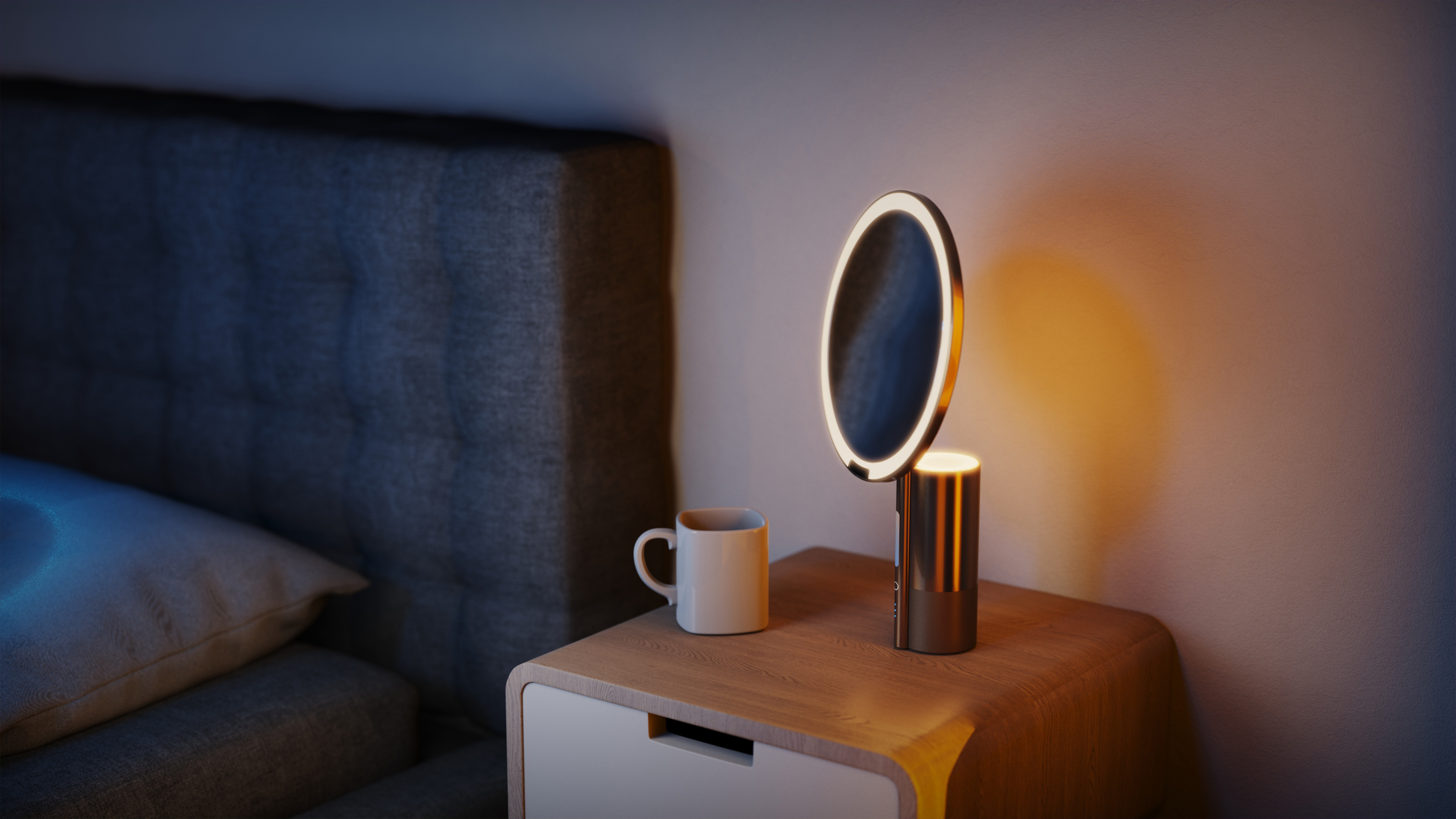 makeup mirror，Cosmetic mirror，product design，Beauty design，