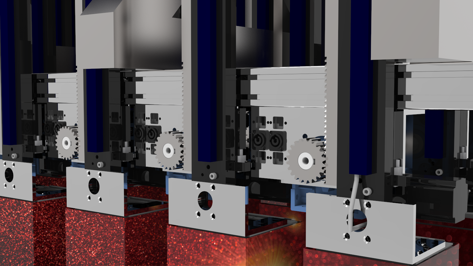 Mechanical slide rail，Lifting and folding all-in-one machine，Wingspan screen，Telescopic screen，