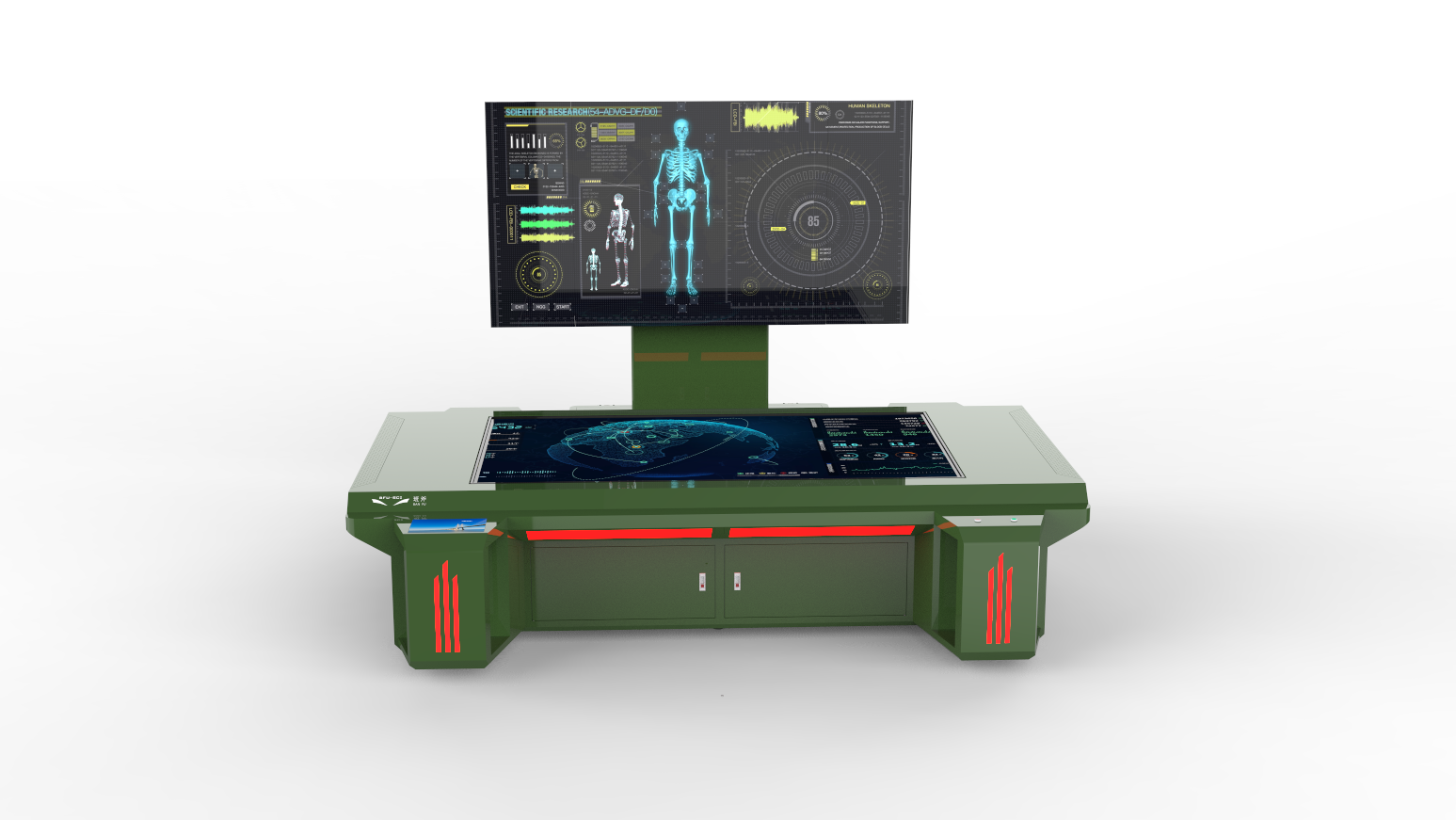 Mechanical slide rail，Lifting and folding all-in-one machine，Wingspan screen，Telescopic screen，