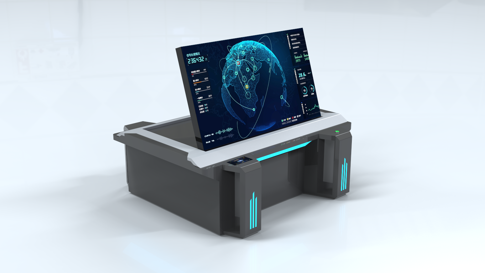 Mechanical slide rail，Lifting and folding all-in-one machine，Wingspan screen，Telescopic screen，