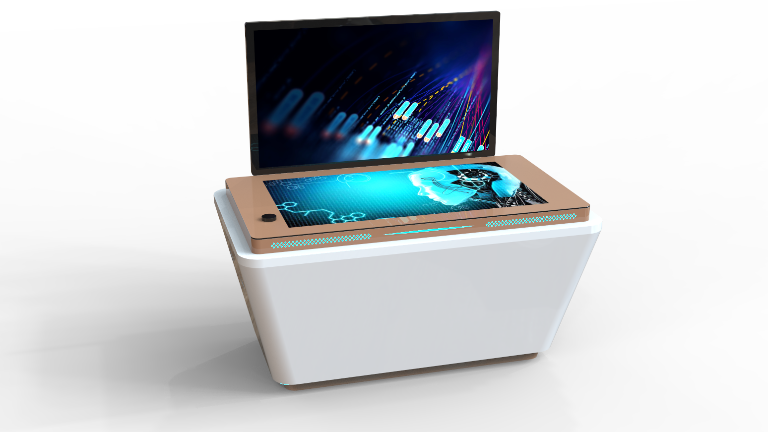 Mechanical slide rail，Lifting and folding all-in-one machine，Wingspan screen，Telescopic screen，