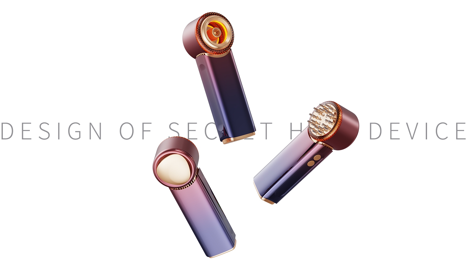 cosmetic instrument，Phototherapy，scalp massage，Stretches the hair root，