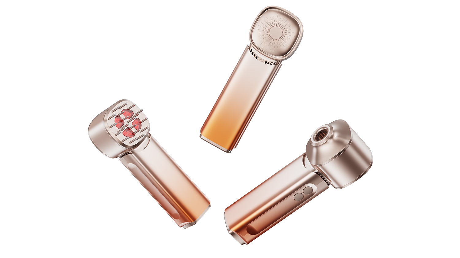 cosmetic instrument，Phototherapy，scalp massage，Stretches the hair root，