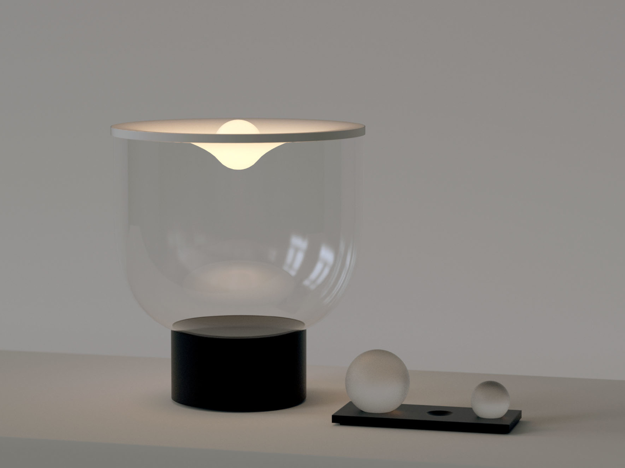 Grammoluce，Light adjustment，Glass lamp，spandex fabric，bowl-shaped structure，