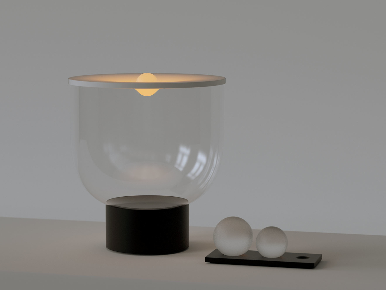 Grammoluce，Light adjustment，Glass lamp，spandex fabric，bowl-shaped structure，