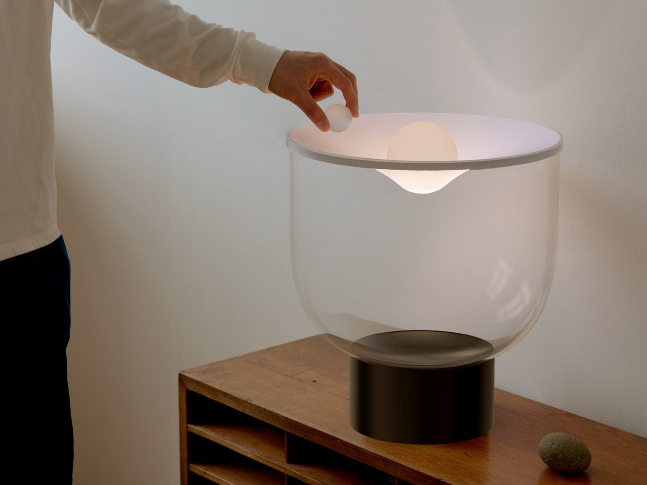 Grammoluce，Light adjustment，Glass lamp，spandex fabric，bowl-shaped structure，