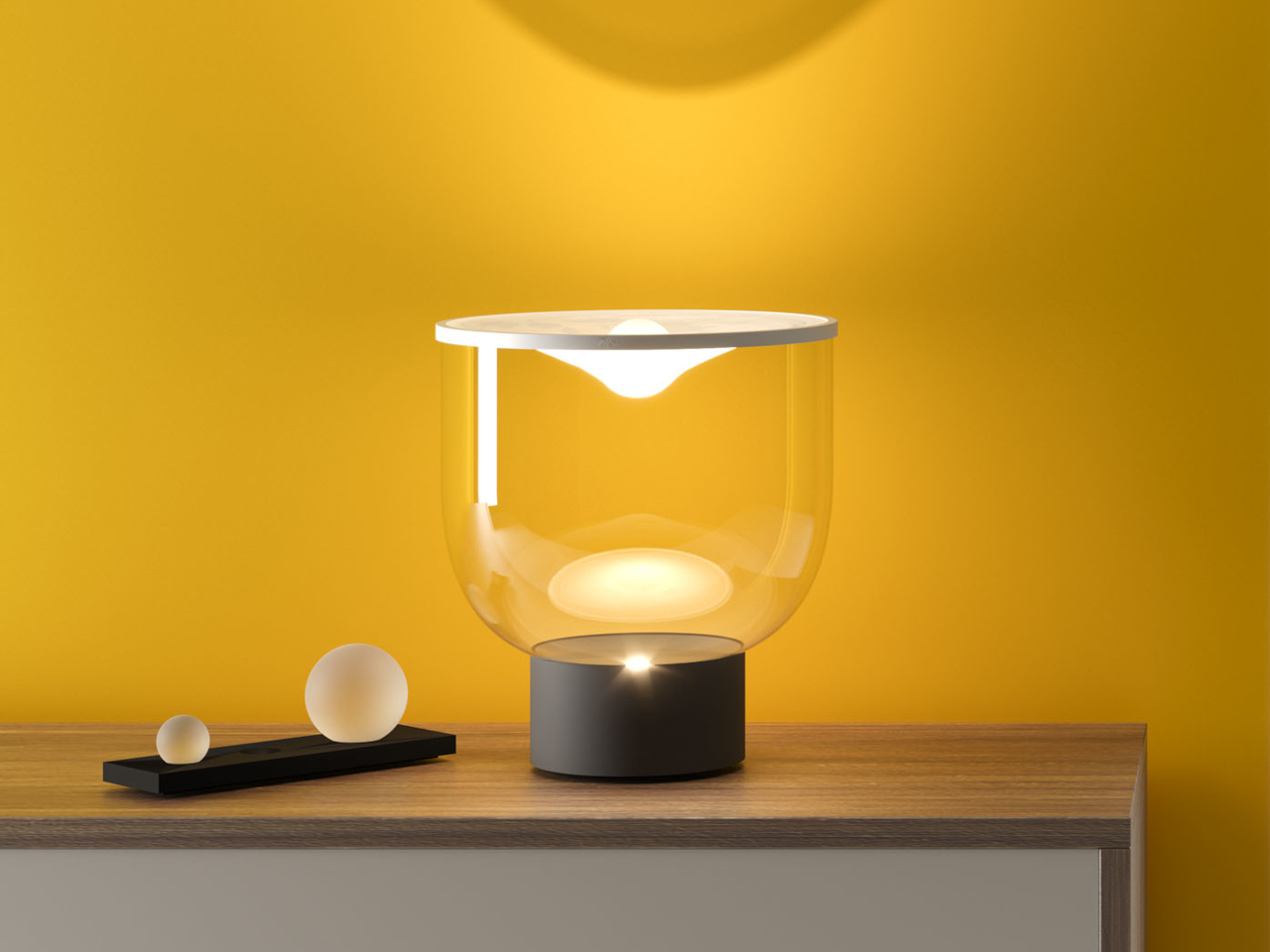 Grammoluce，Light adjustment，Glass lamp，spandex fabric，bowl-shaped structure，