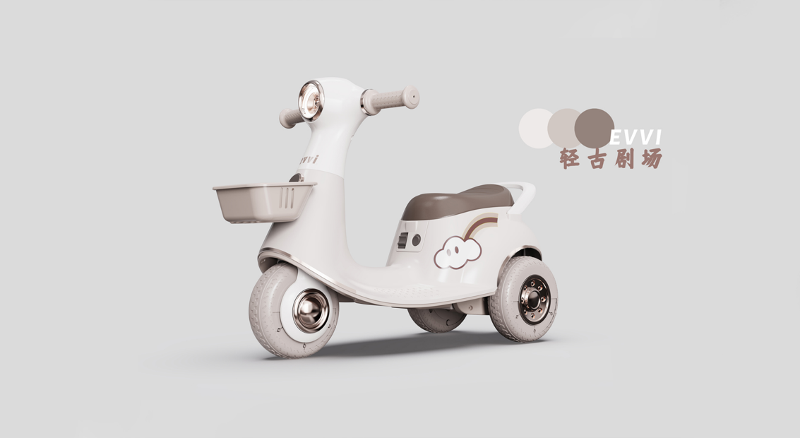 motorcycle，Retro，Color matching，