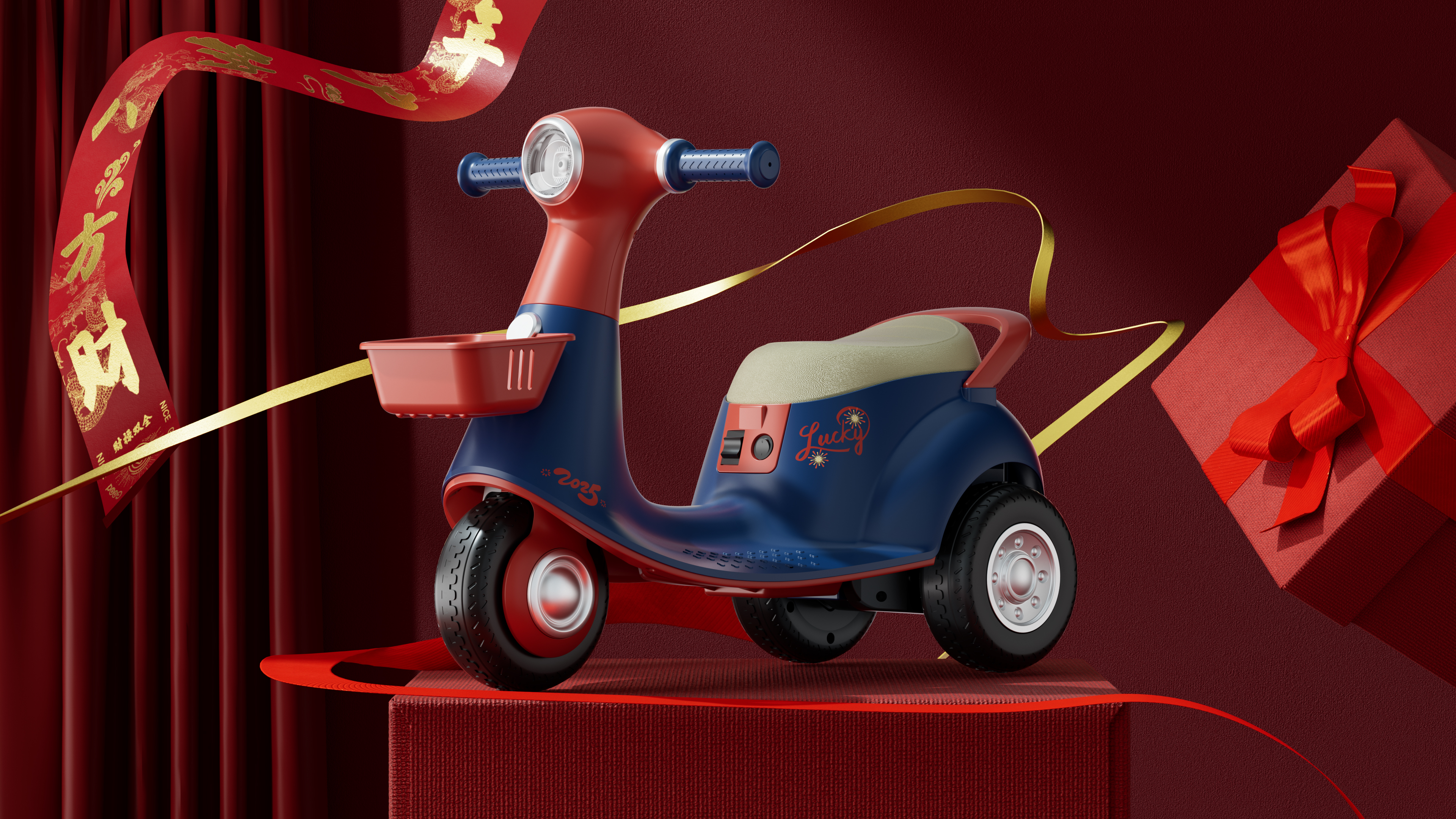 motorcycle，Retro，Color matching，