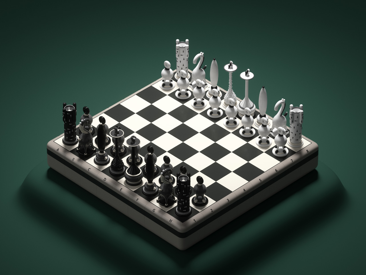 Chess，3D printing，Art design，NFC chip，