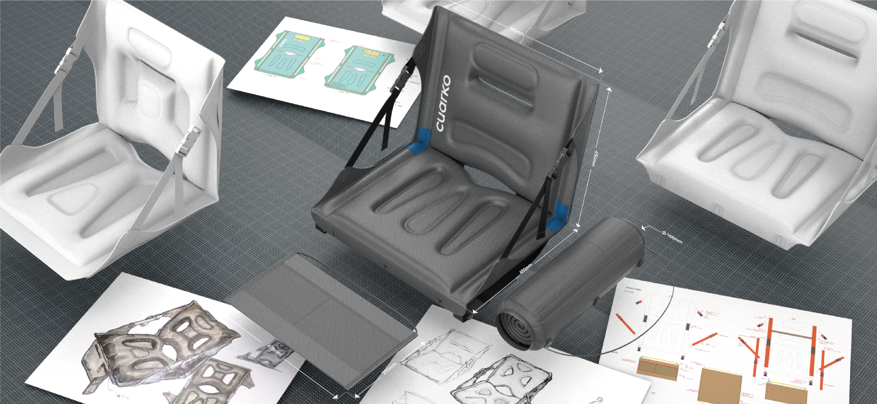 Inflatable cushion，Outdoor chair，