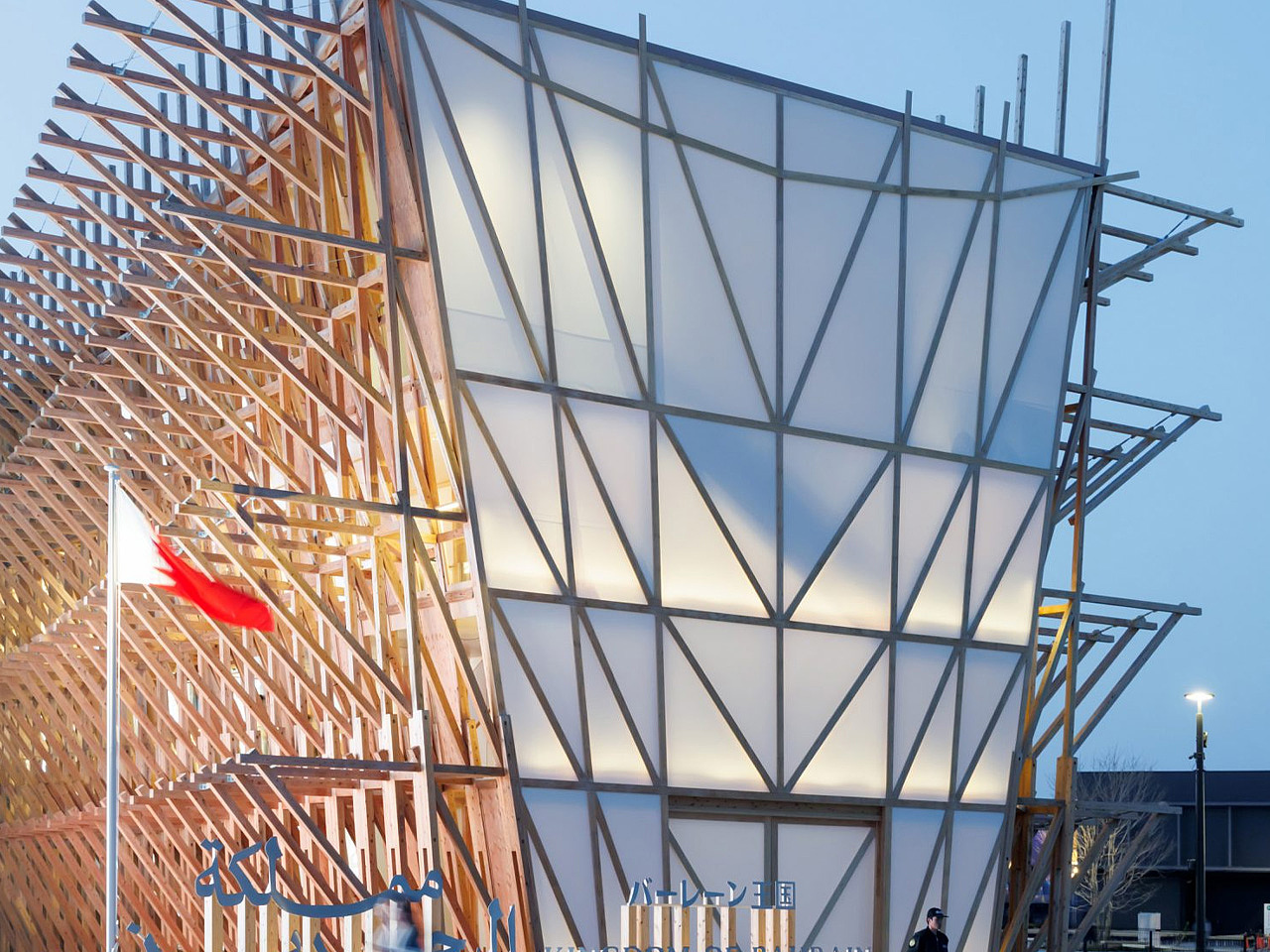 Bahrain Pavilion，2025 Osaka World Expo，ship type design，Traditional craft，Cedar ，