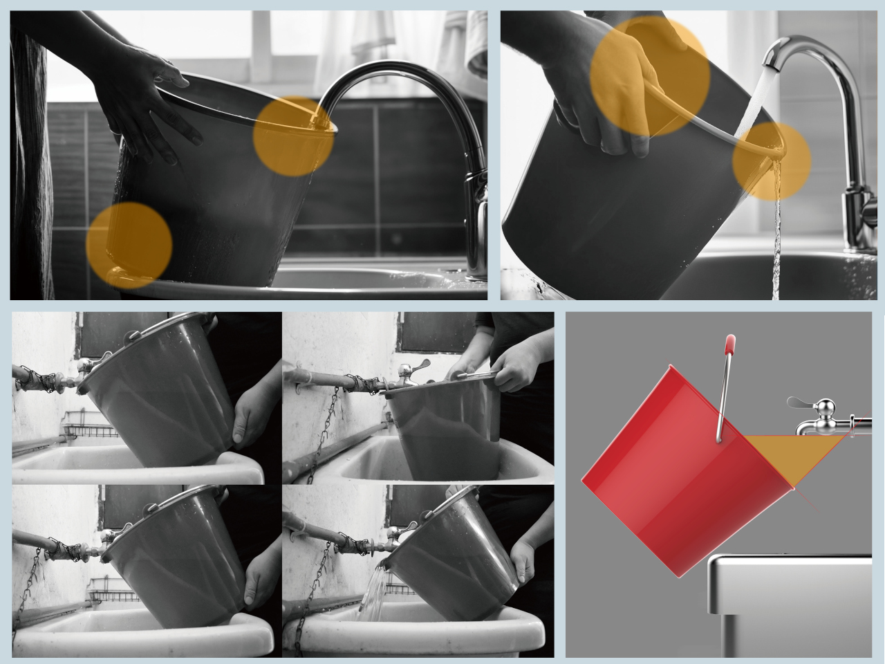 Bucket design，water problem，daily life，Environmental protection and practical，WATHIELD Gen，