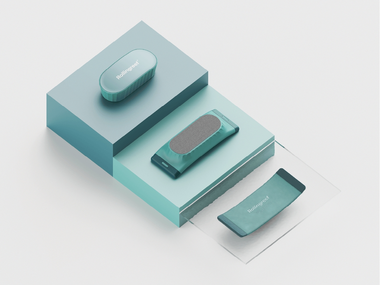 Rollingreef，Duo-Scraper，Fish tank cleaning，Cleaning tools，Ergonomics，