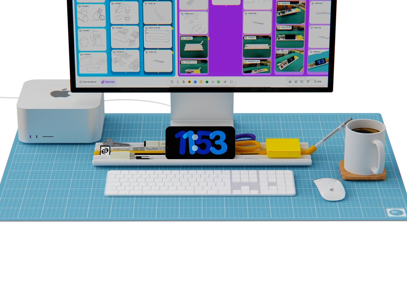 Desktop organizer，tracker，Low carbon steel pipe，Efficient office，Creative tools，