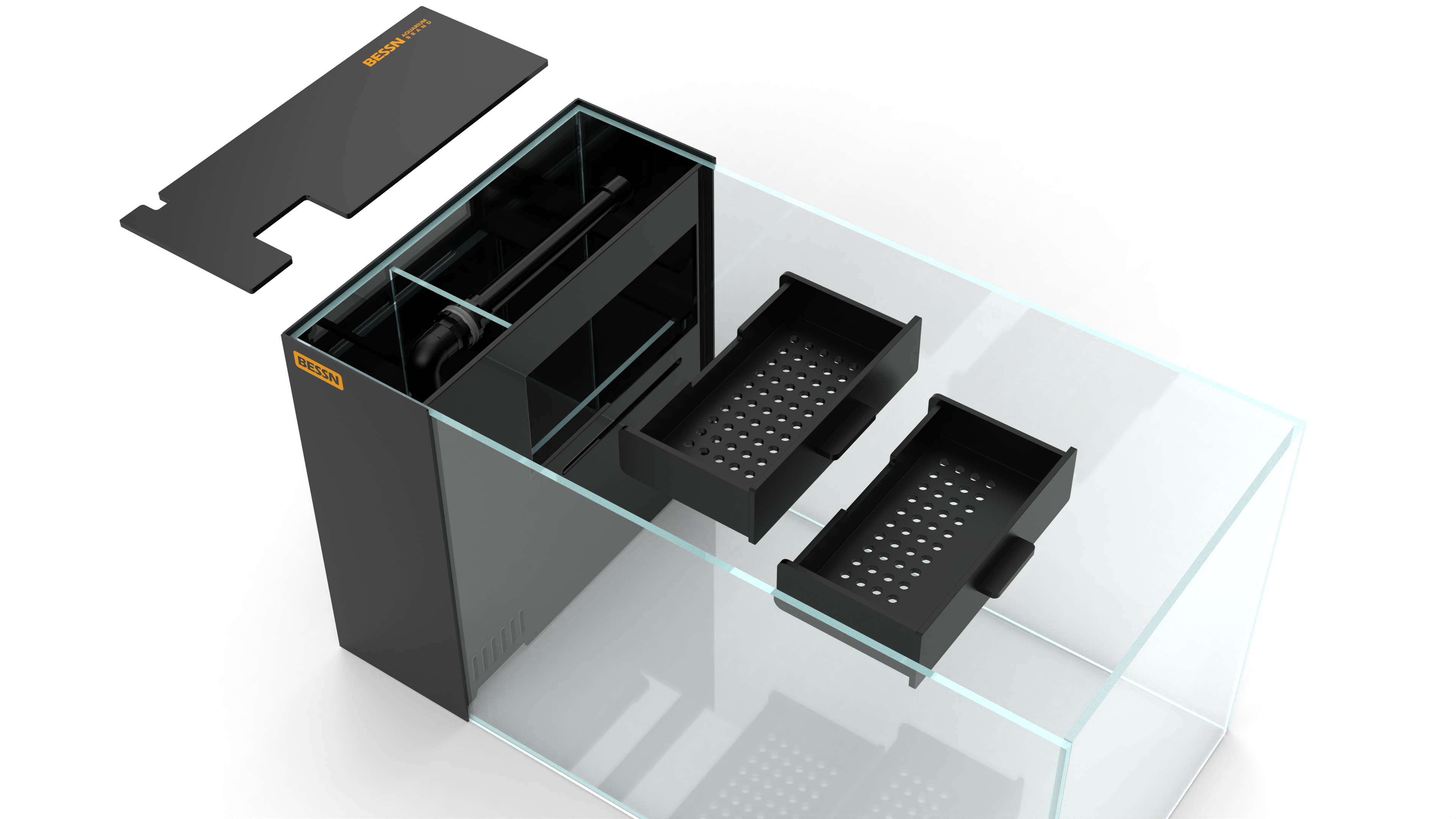 fish tank，Turtle Cylinder，Dry wet separation，Fish tank filtration，