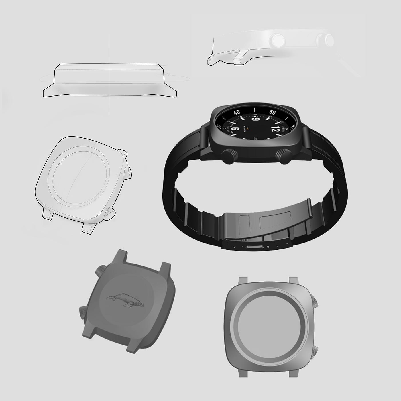 Katapult，Sellita SW330，Superior Swiss Watch，Mechanical movement，Titanium metal，