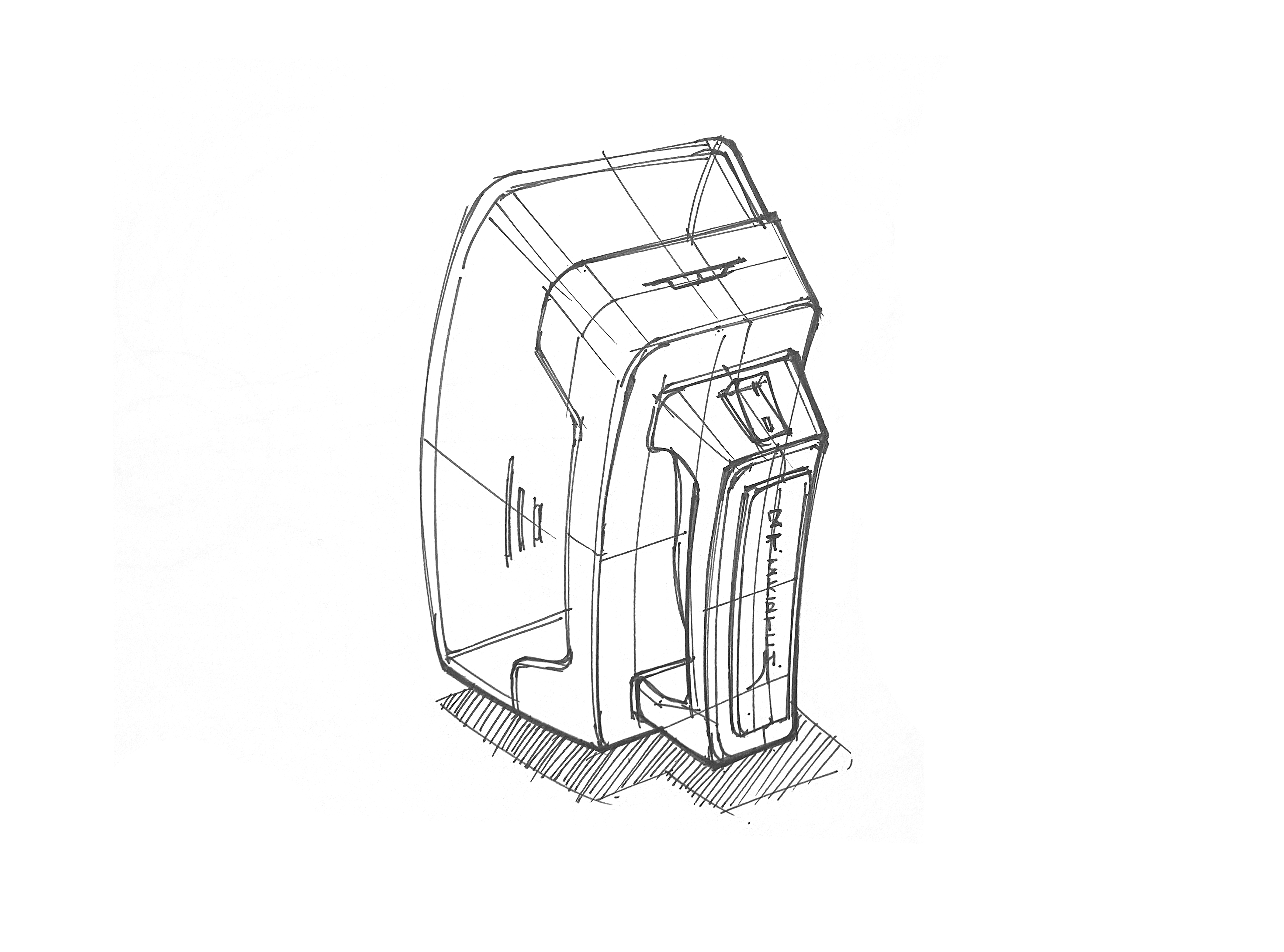 Product design hand-painted, industrial design hand-painted, line draft, needle pen，