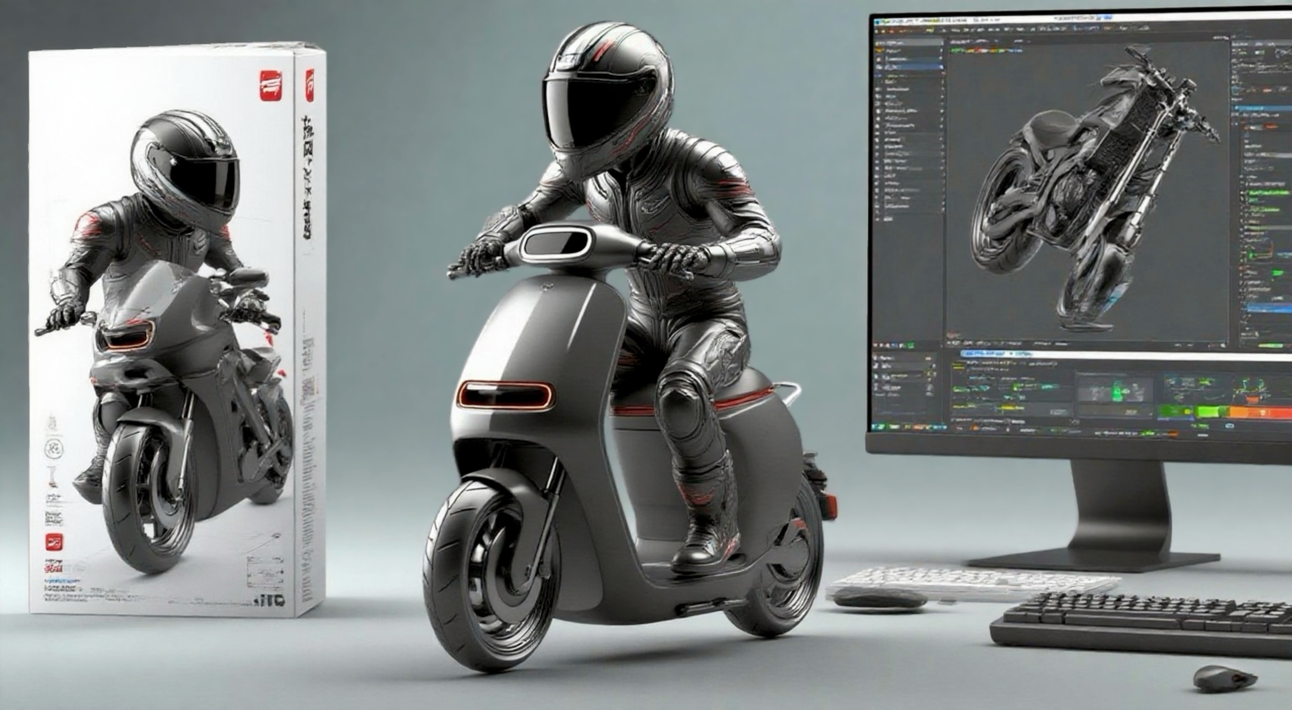 AI painting，product design，Two wheeled vehicle design，Scheme optimization，