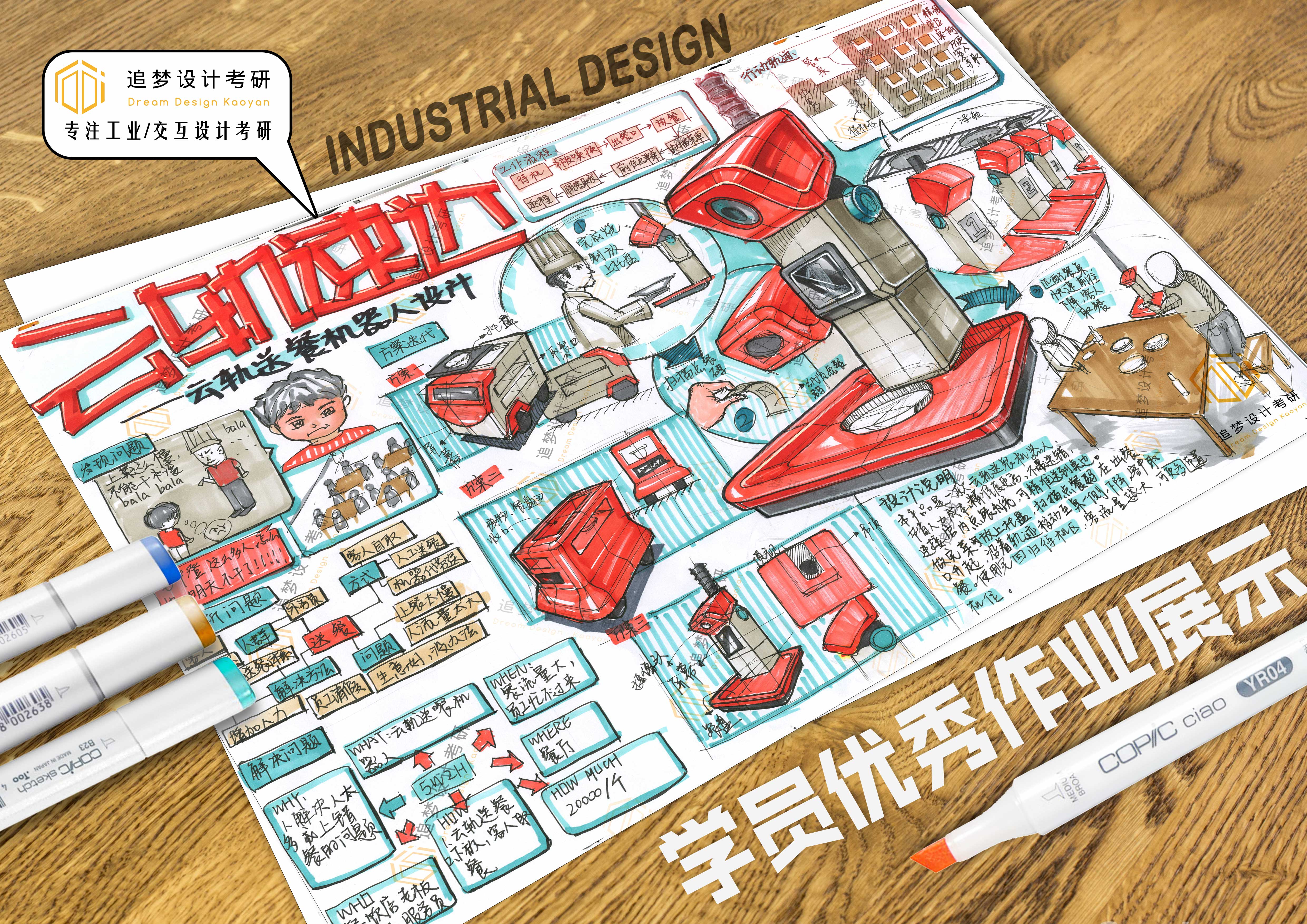 Postgraduate entrance examination for industrial design，Product design postgraduate entrance examination，Hand drawn industrial design，Hand drawn product design，Dream-chasing Design Postgraduate Entrance Examination，