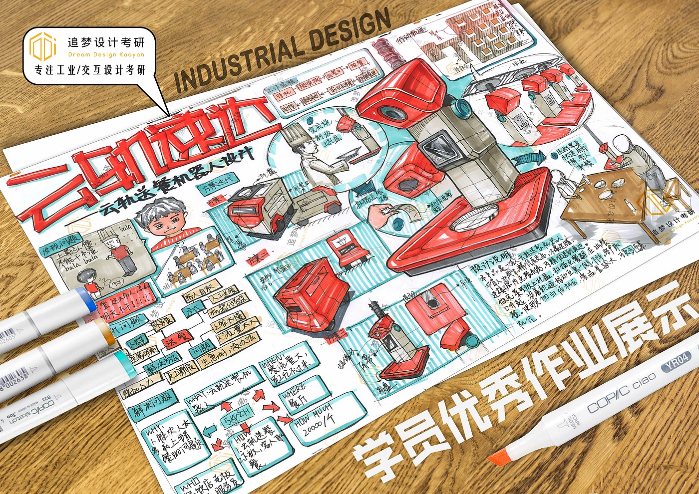 Postgraduate entrance examination for industrial design，Product design postgraduate entrance examination，Hand drawn industrial design，Hand drawn product design，Dream-chasing Design Postgraduate Entrance Examination，