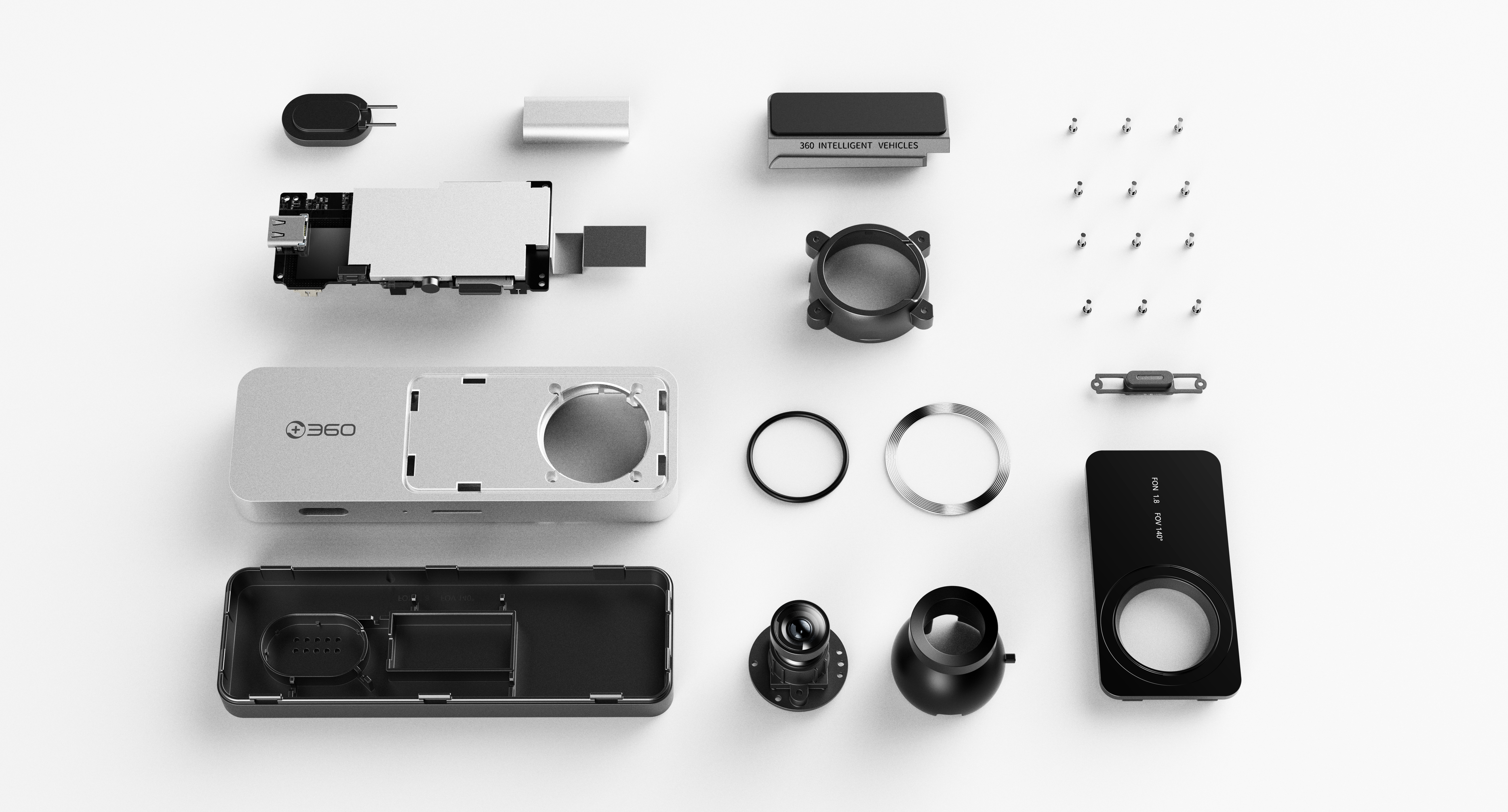 The lens can be rotated 360 ° like the joystick of a gamepad，Like SWITCH, using the installation method of sash，