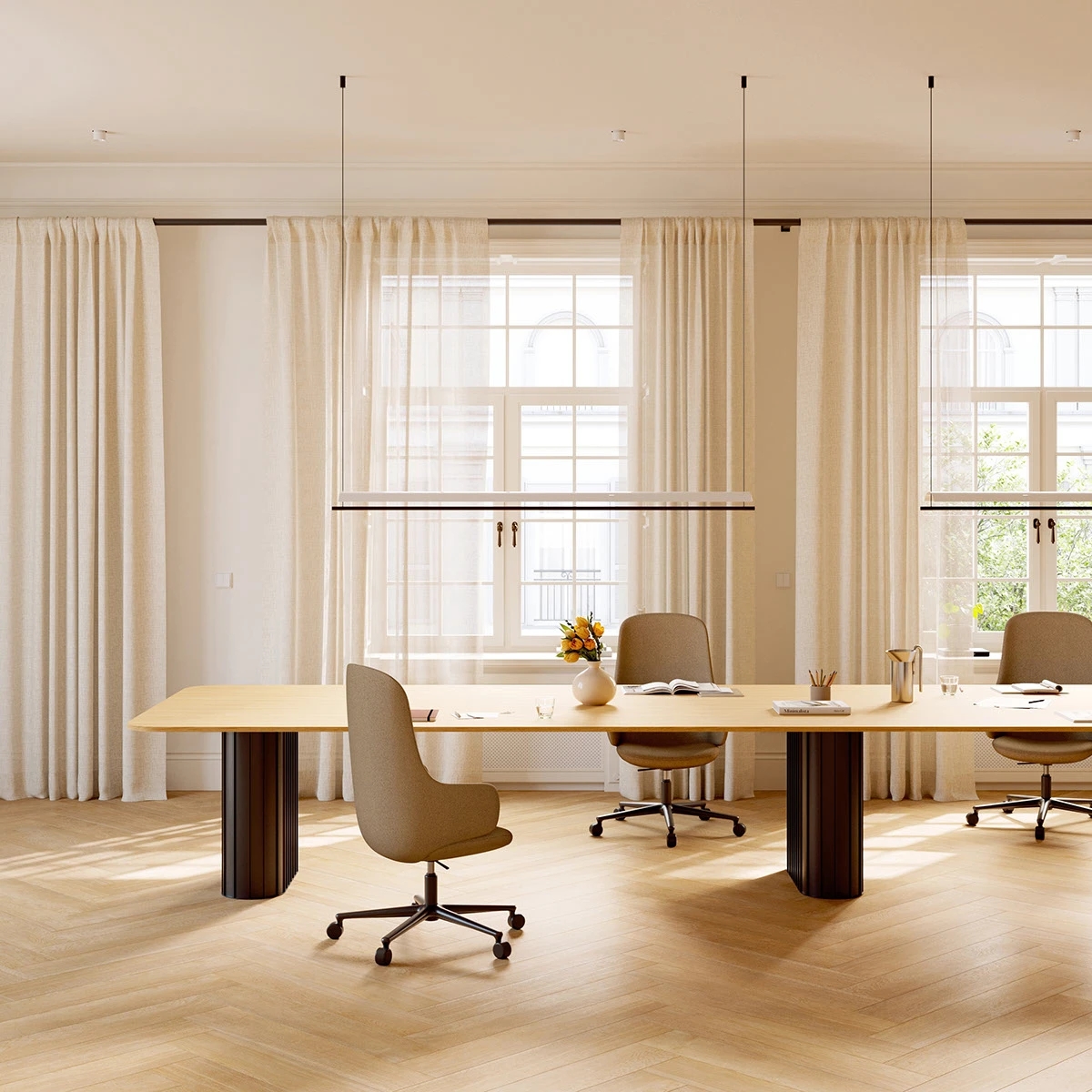 Sculpture armchair，Osko，Home scene，Balanced composition，