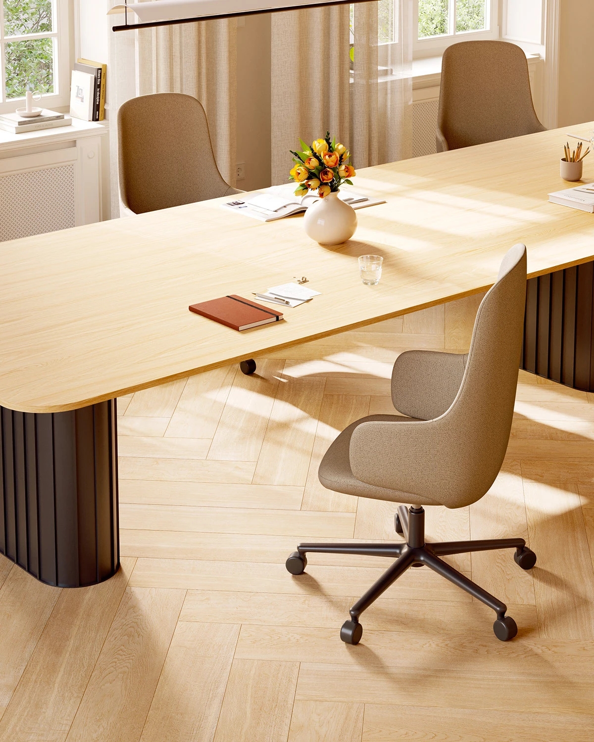 Sculpture armchair，Osko，Home scene，Balanced composition，