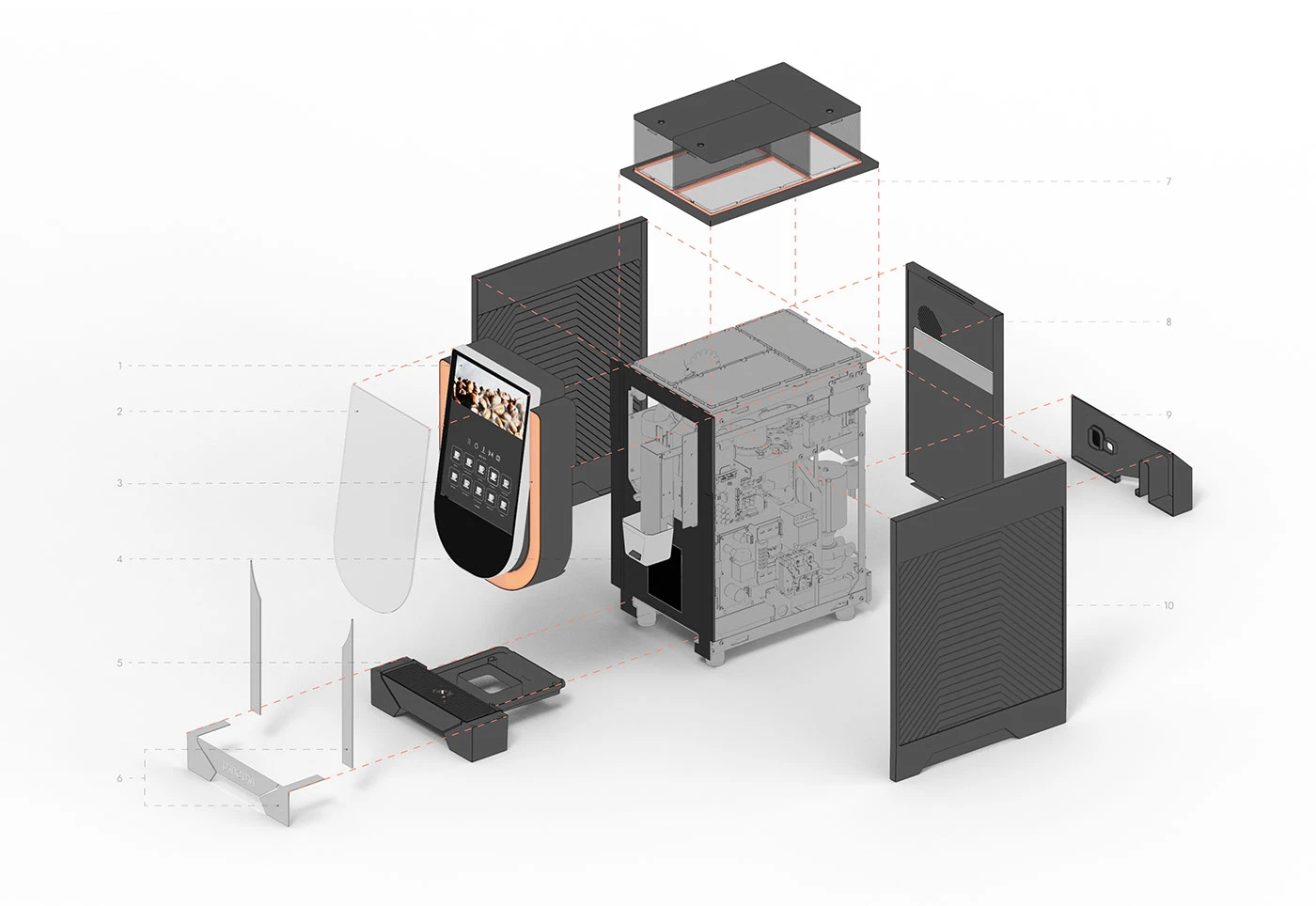 Coffee machine，HoReCa，Double grinder，intelligent sensor，Custom Coffee，