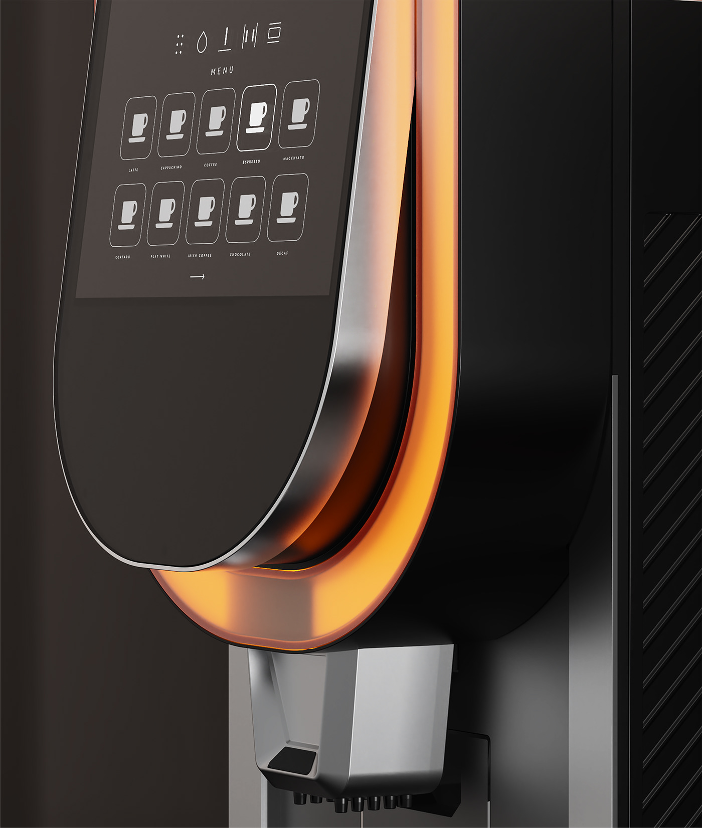 Coffee machine，HoReCa，Double grinder，intelligent sensor，Custom Coffee，