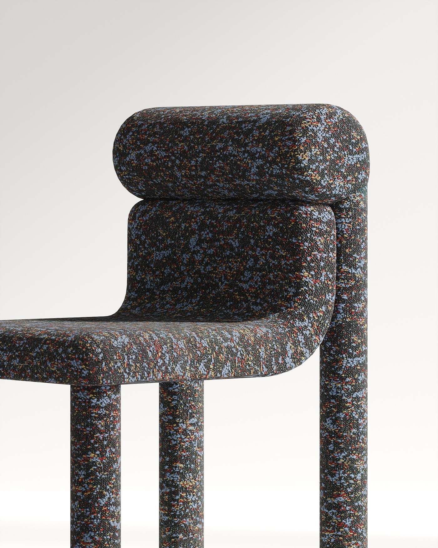 Tacto，Ergonomics，Sculpture chair，Simple volume，structural balance，