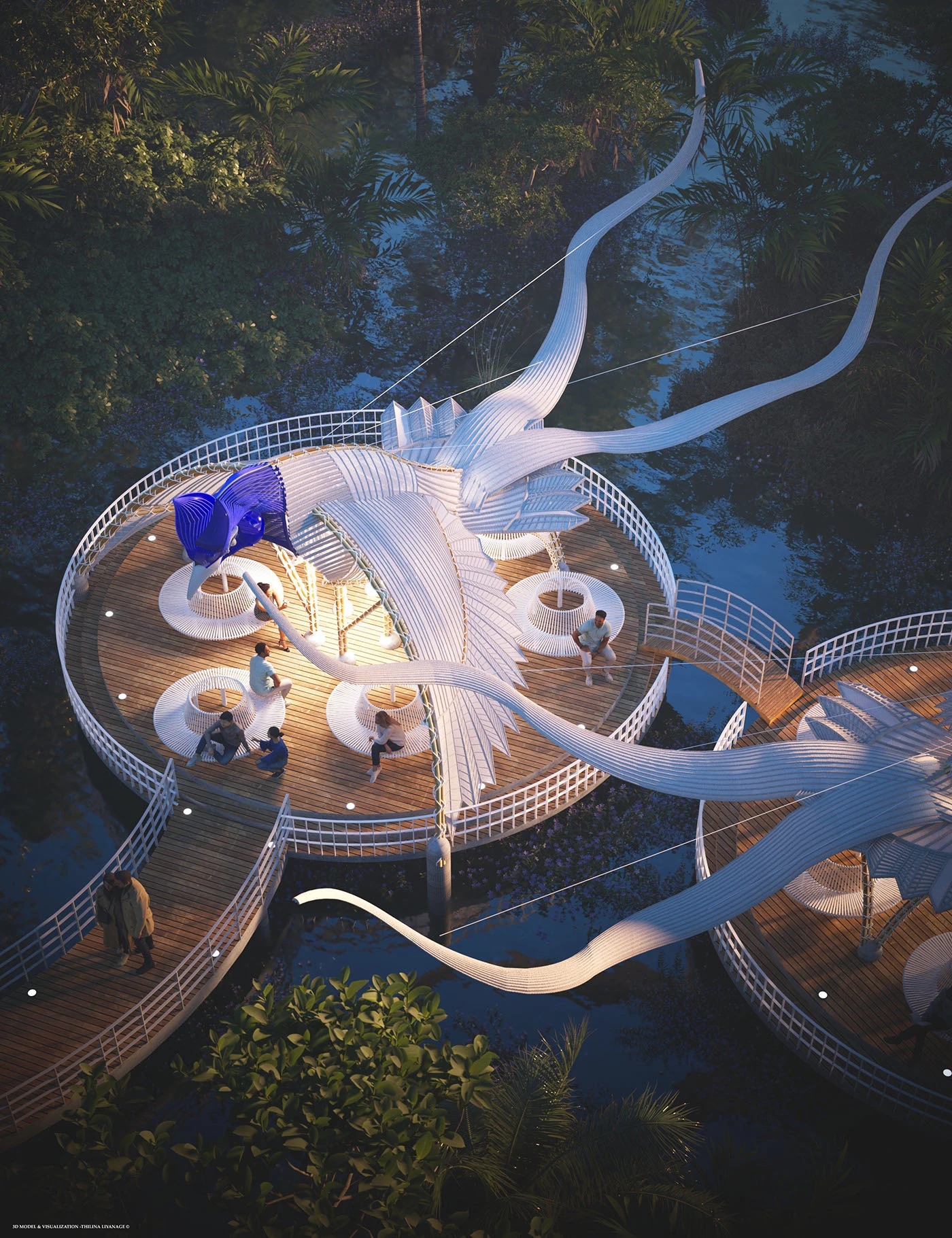 Wetland，Viewing platform，catcher，Cozy，Rest place，