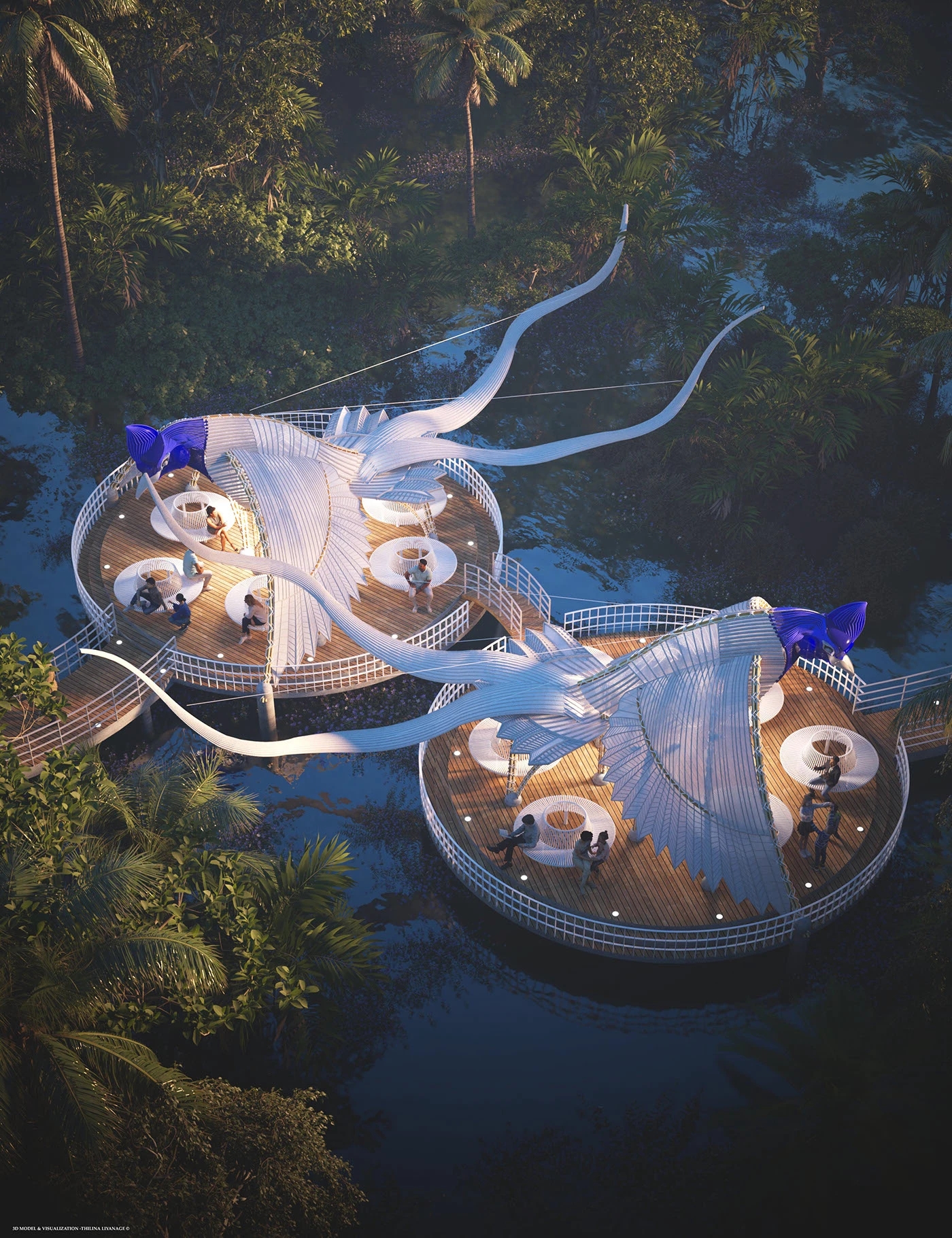 Wetland，Viewing platform，catcher，Cozy，Rest place，