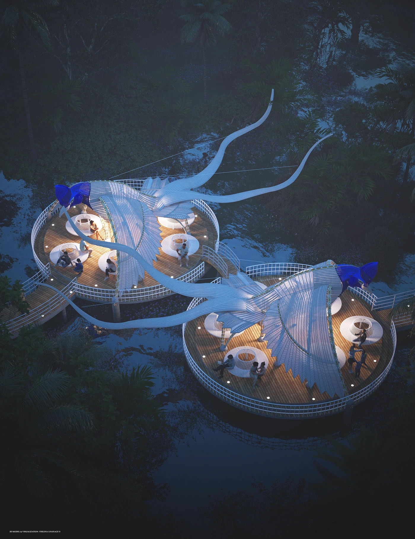 Wetland，Viewing platform，catcher，Cozy，Rest place，