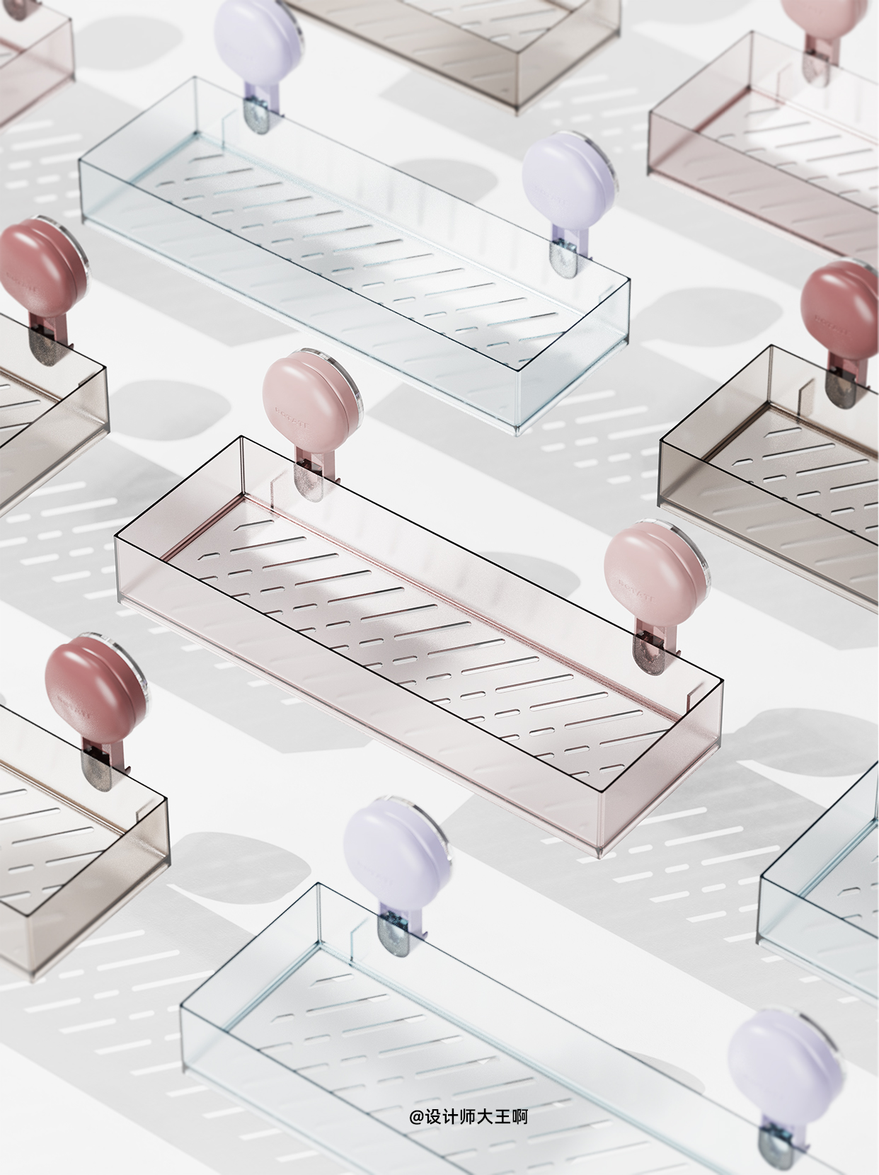 Wall mounted storage，Suction cup storage，Storage design，product design，Home design，Commodity Design，Storage design，Innovative design，